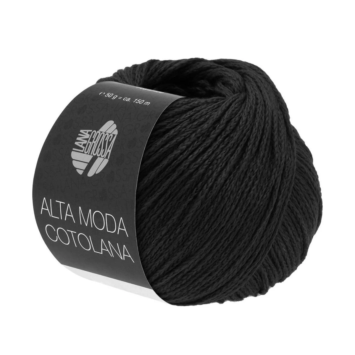 Lana Grossa - Alta Moda Cotolana 0017 schwarz