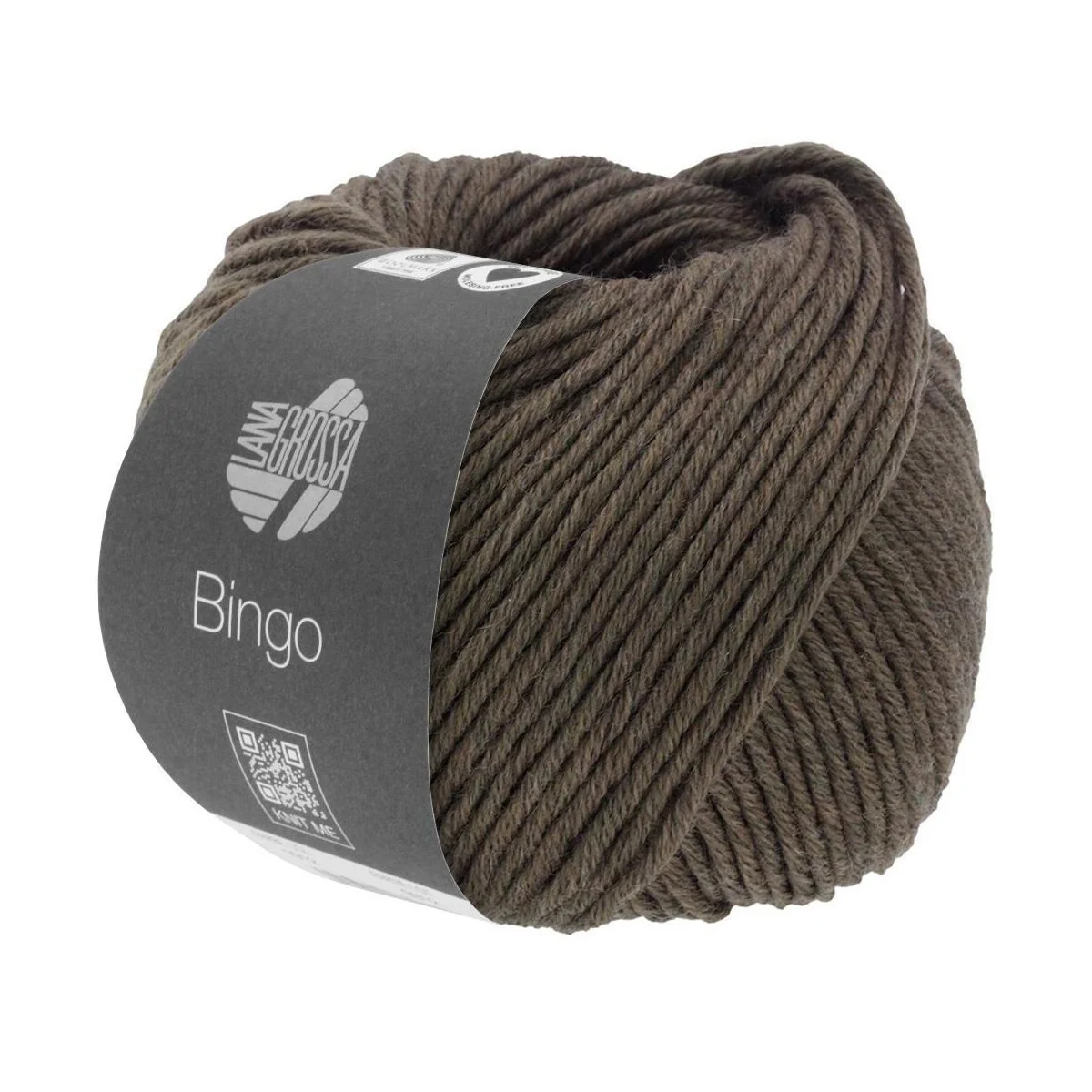 Lana Grossa - Bingo Melange 1025 dunkelbraun meliert