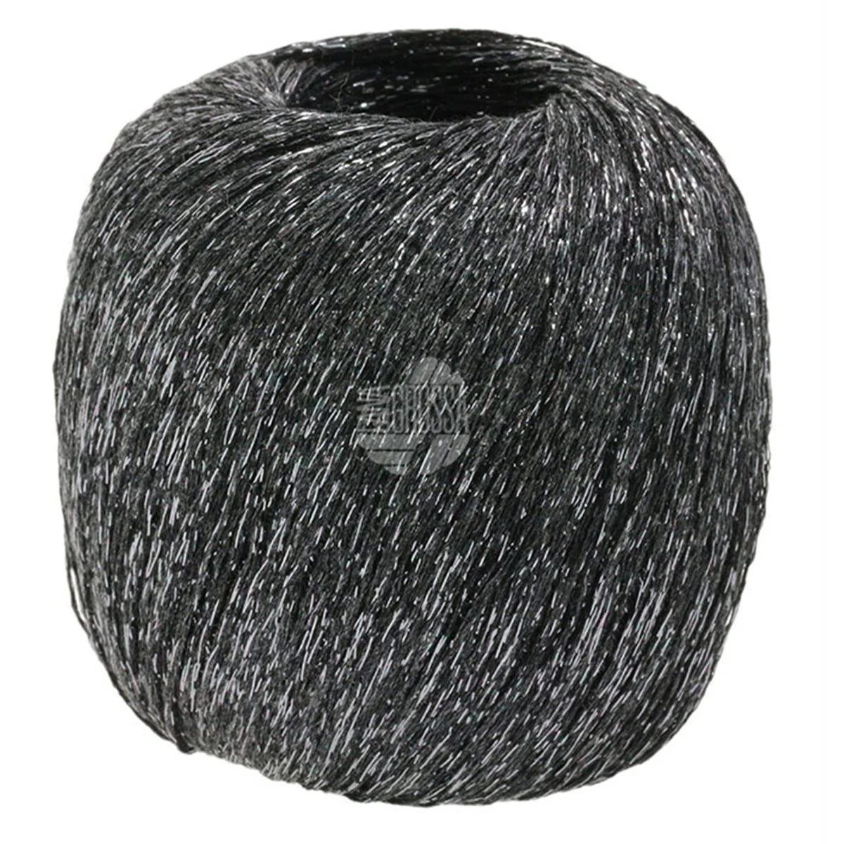 Lana Grossa - Brillino 0018 schwarzbraun silber
