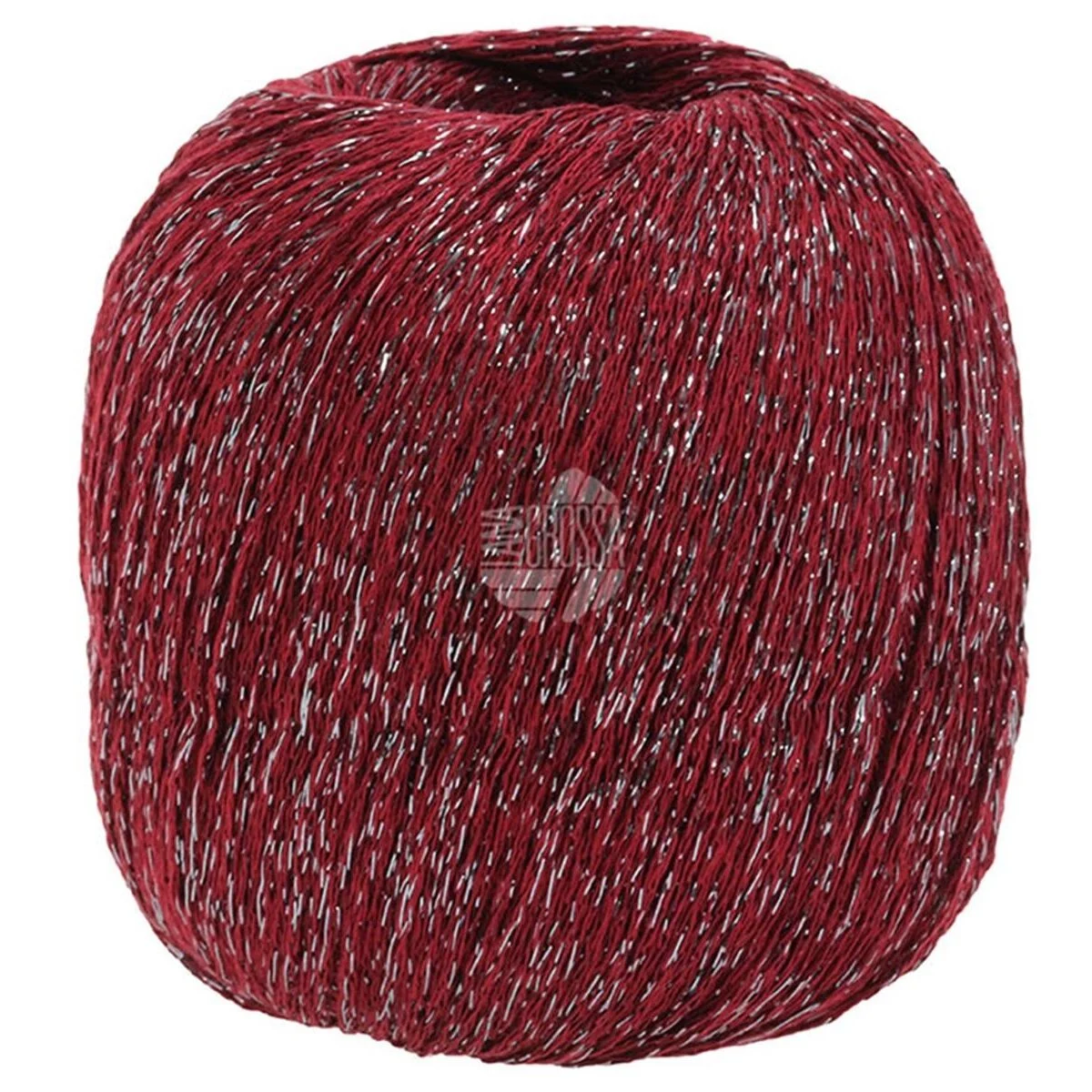 Lana Grossa - Brillino 0023 weinrot silber