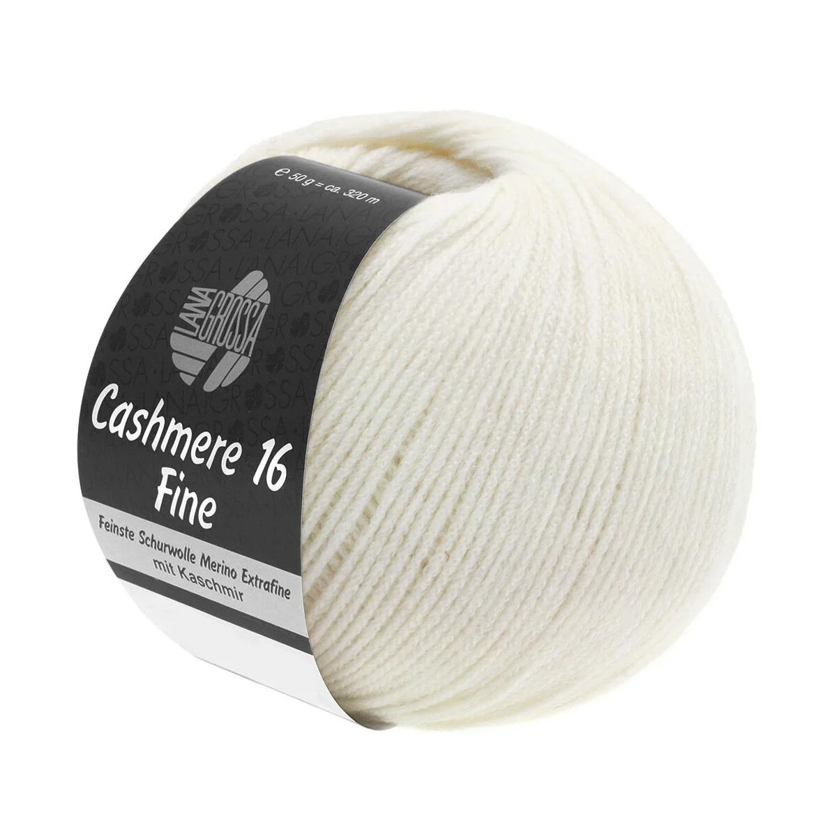 Lana Grossa - Cashmere 16 Fine 0009 rohweiß