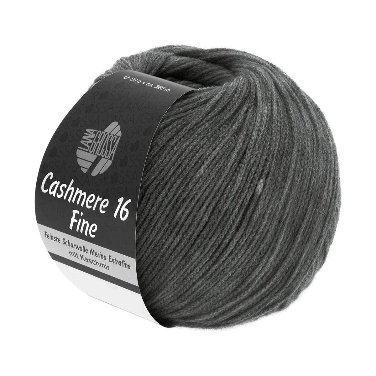 Lana Grossa - Cashmere 16 Fine 0016 dunkelgrau