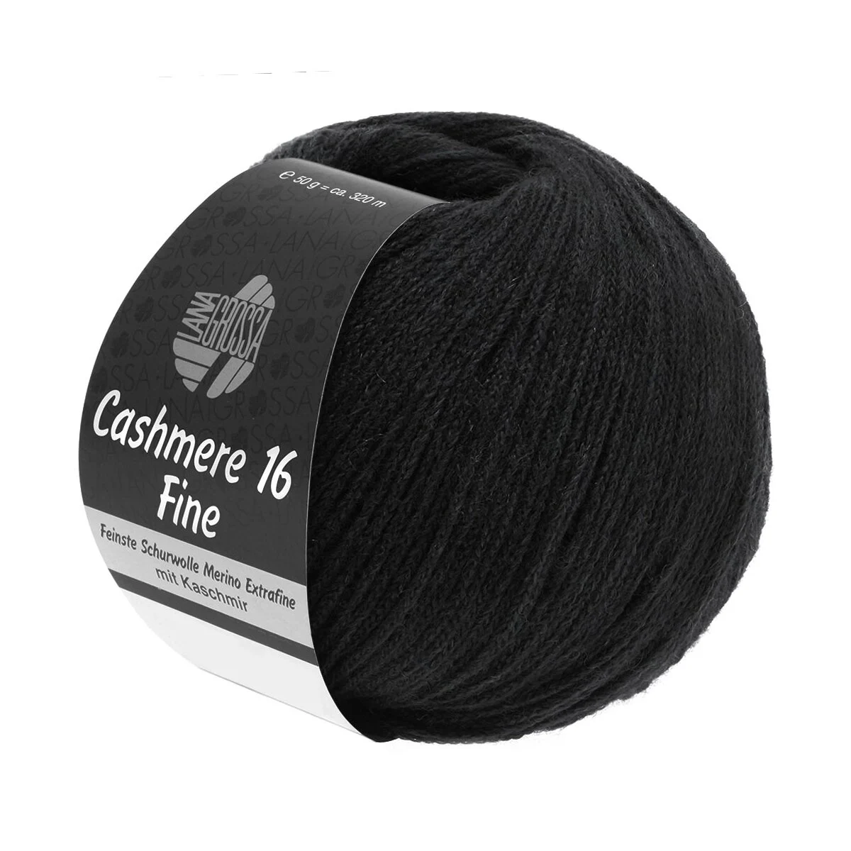 Lana Grossa - Cashmere 16 Fine 0018 schwarz