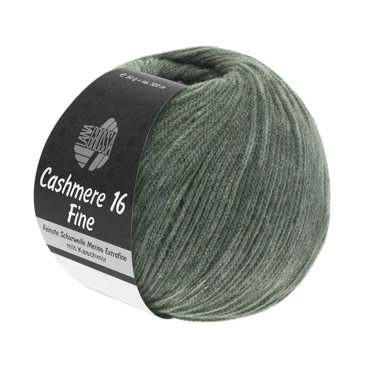 Lana Grossa - Cashmere 16 Fine 0034 graugrün