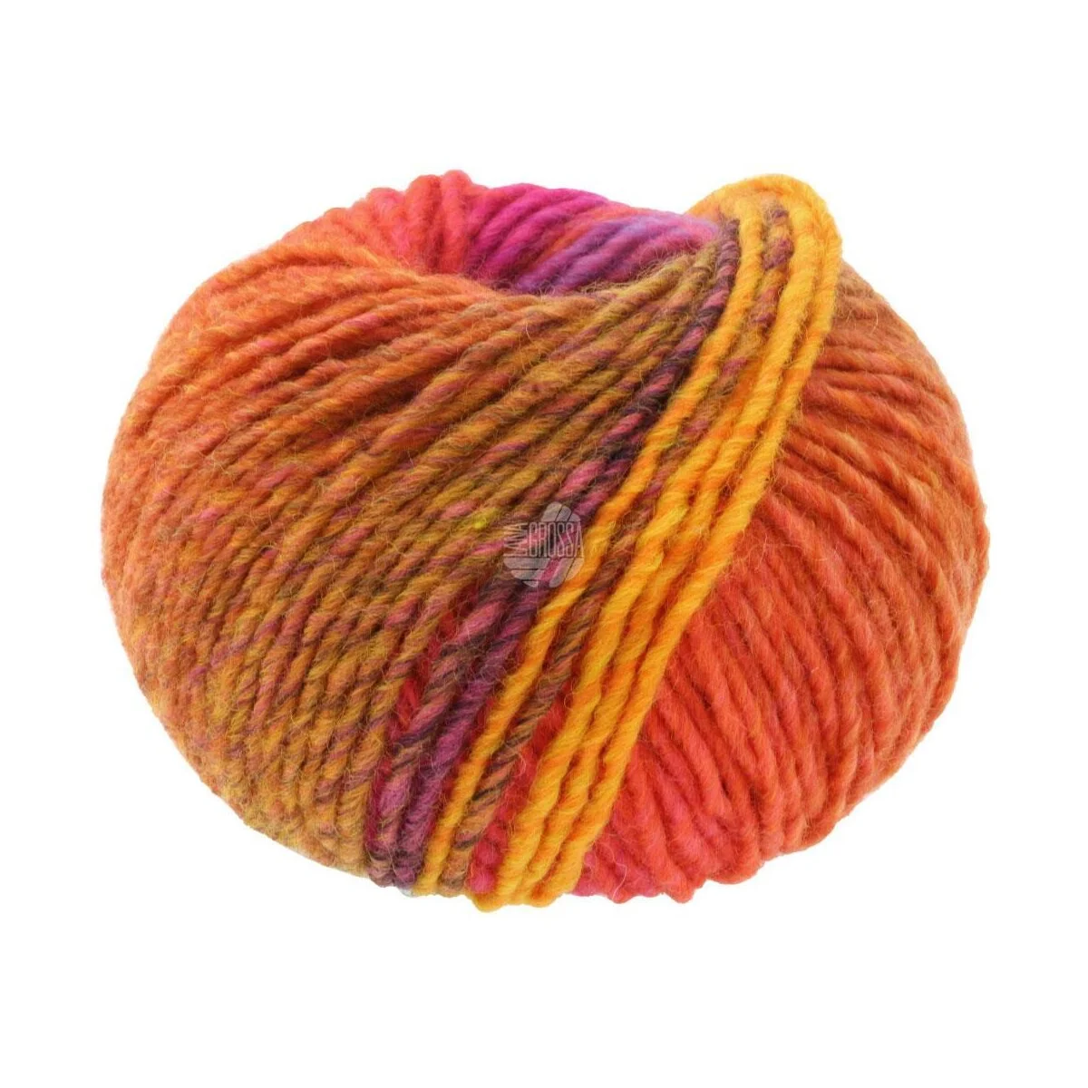 Lana Grossa - Colors For You 0139 fuchsia rost orangegelb dunkelbraun lila rot koralle orange