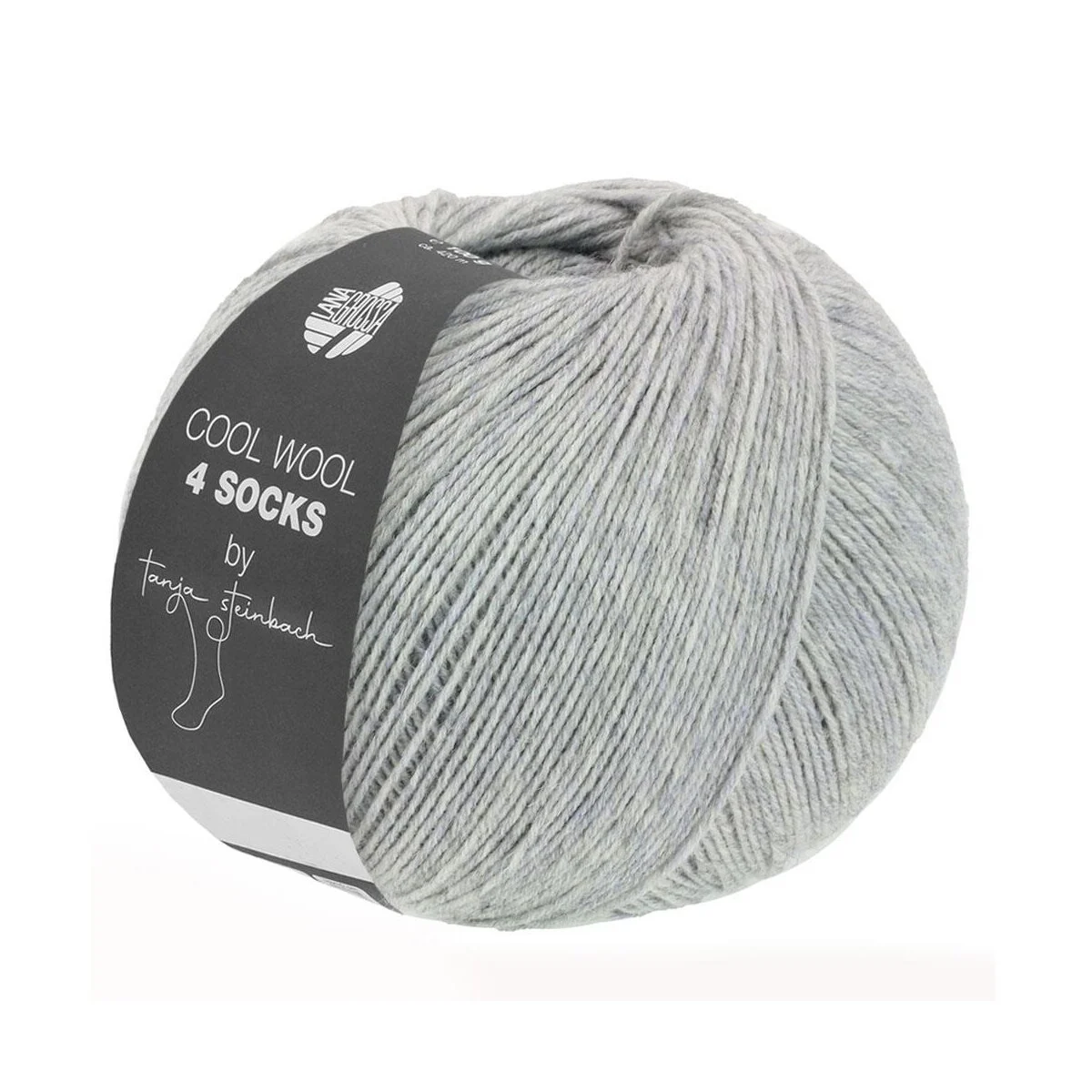 Lana Grossa - Cool Wool 4 Socks Uni 7709 hellgrau