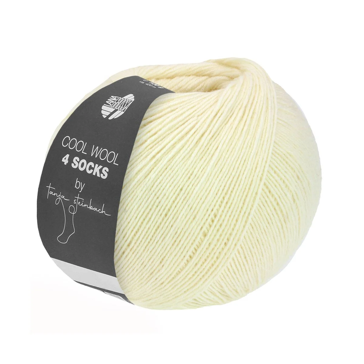 Lana Grossa - Cool Wool 4 Socks Uni 7710 rohweiß