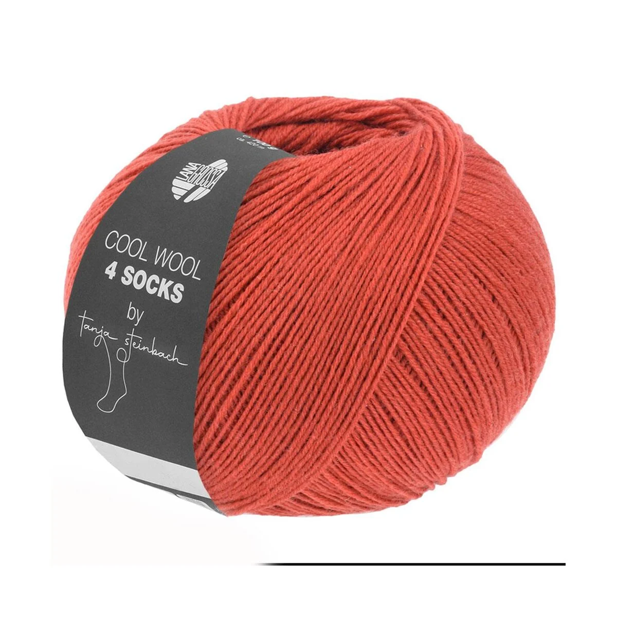 Lana Grossa - Cool Wool 4 Socks Uni 7714 terrakotta