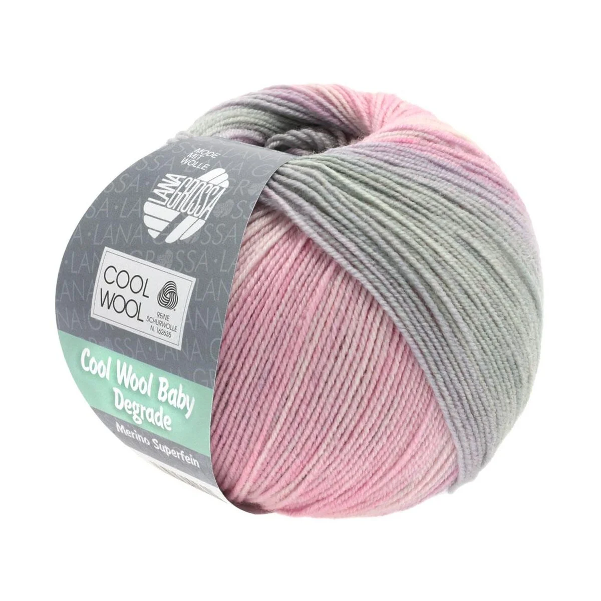 Lana Grossa - Cool Wool Baby Degrade 0508 zartrosa nelke hellgrau flieder