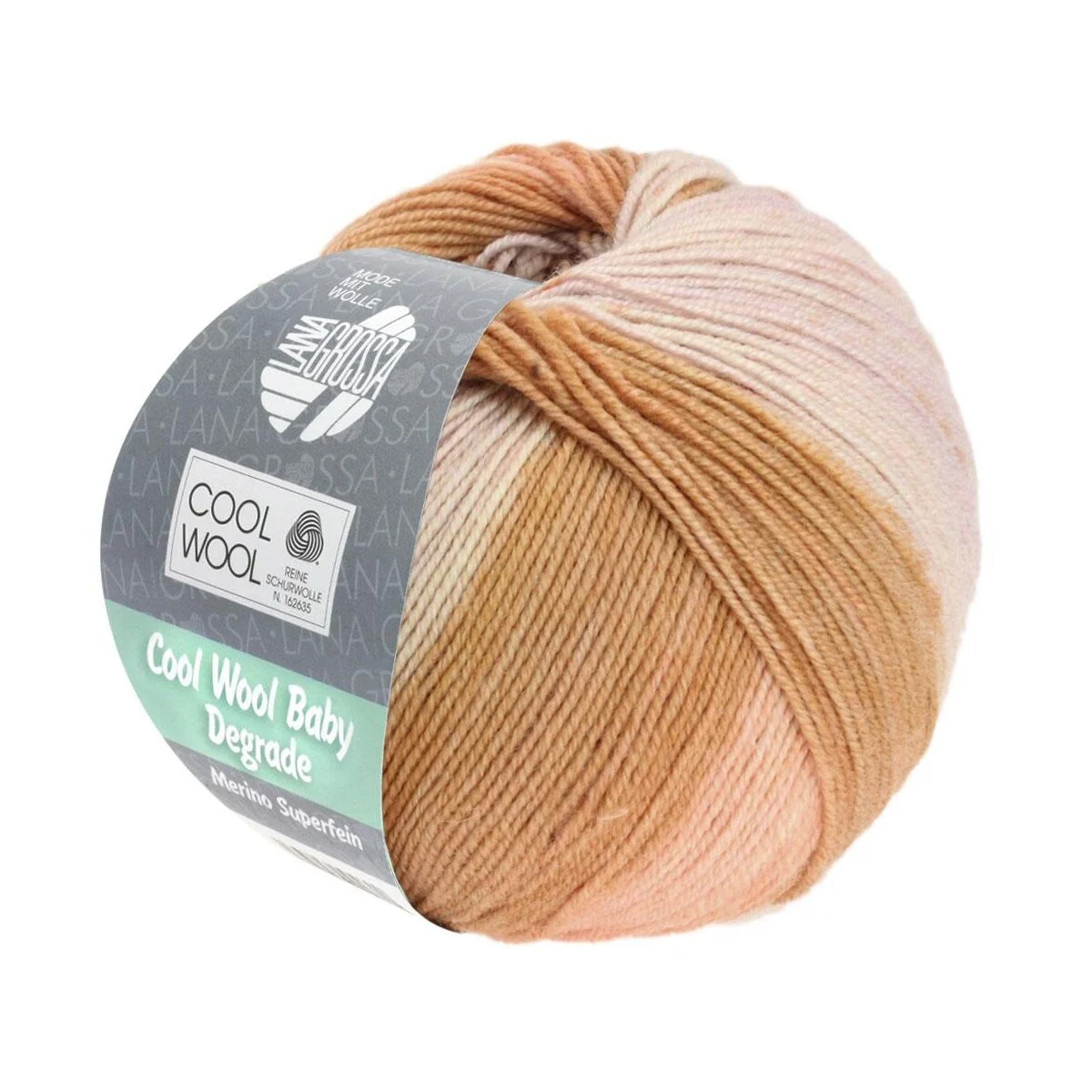 Lana Grossa - Cool Wool Baby Degrade 0511 taint lachs braunorange
