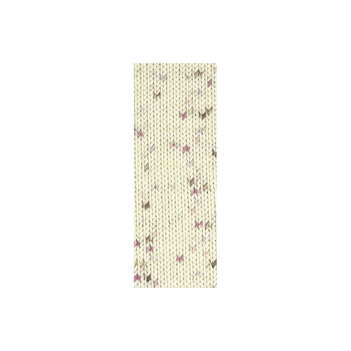 Lana Grossa - Cool Wool Baby Print Punto 0353 rohweiß flieder rosa beere