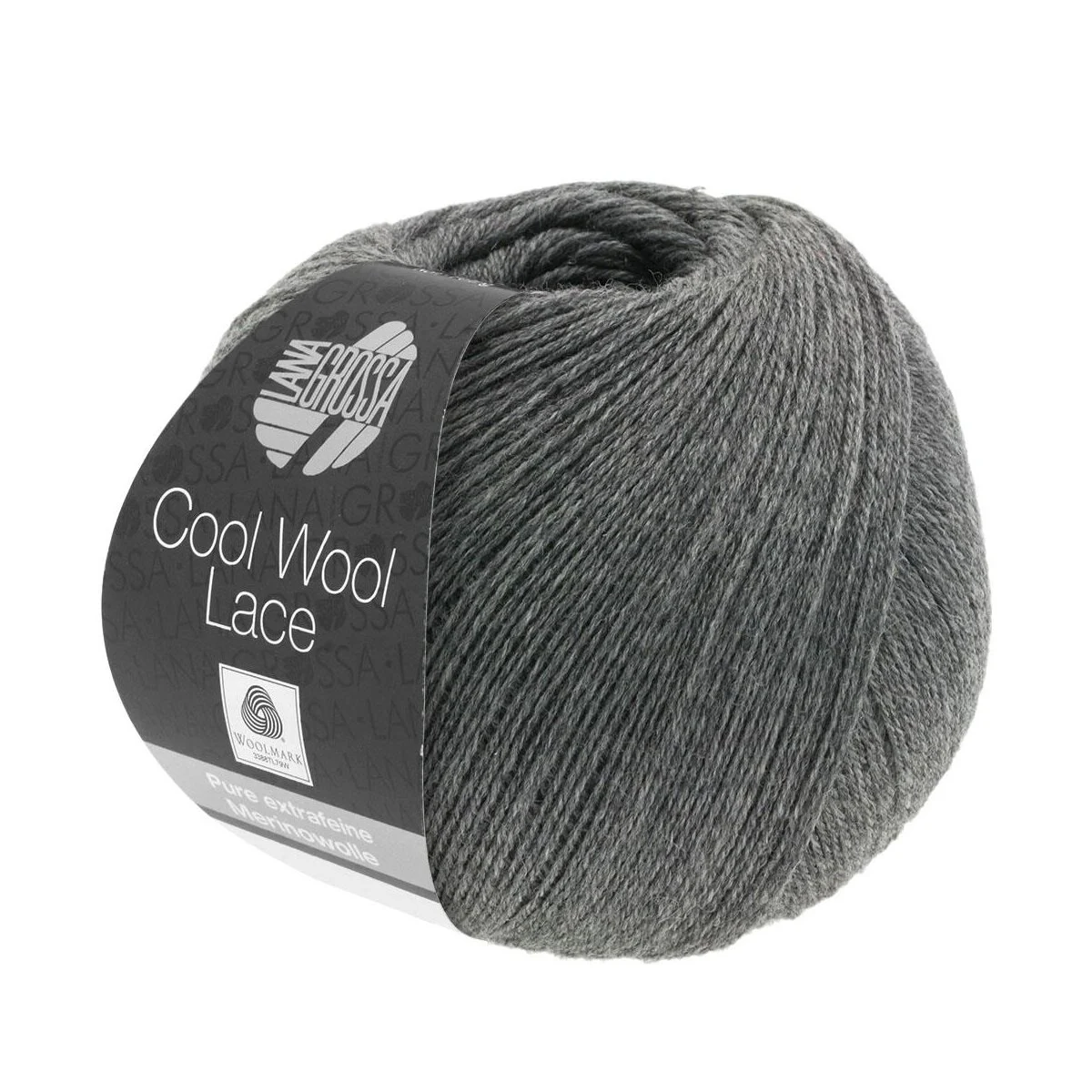 Lana Grossa - Cool Wool Lace 0026 dunkelgrau
