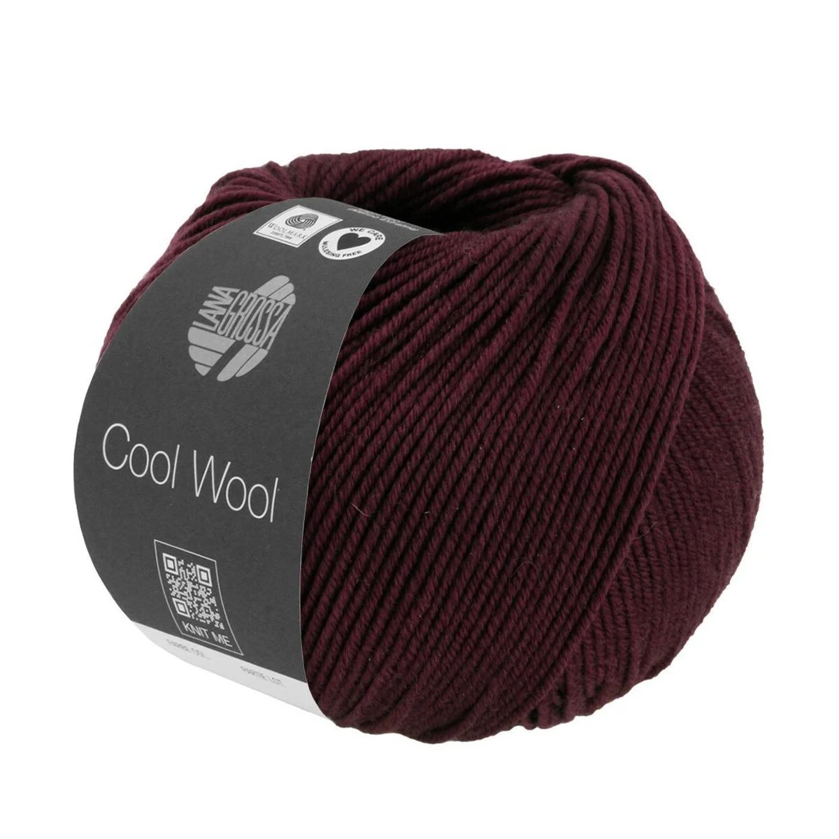 Lana Grossa - Cool Wool Melange 1404 schwarzrot meliert