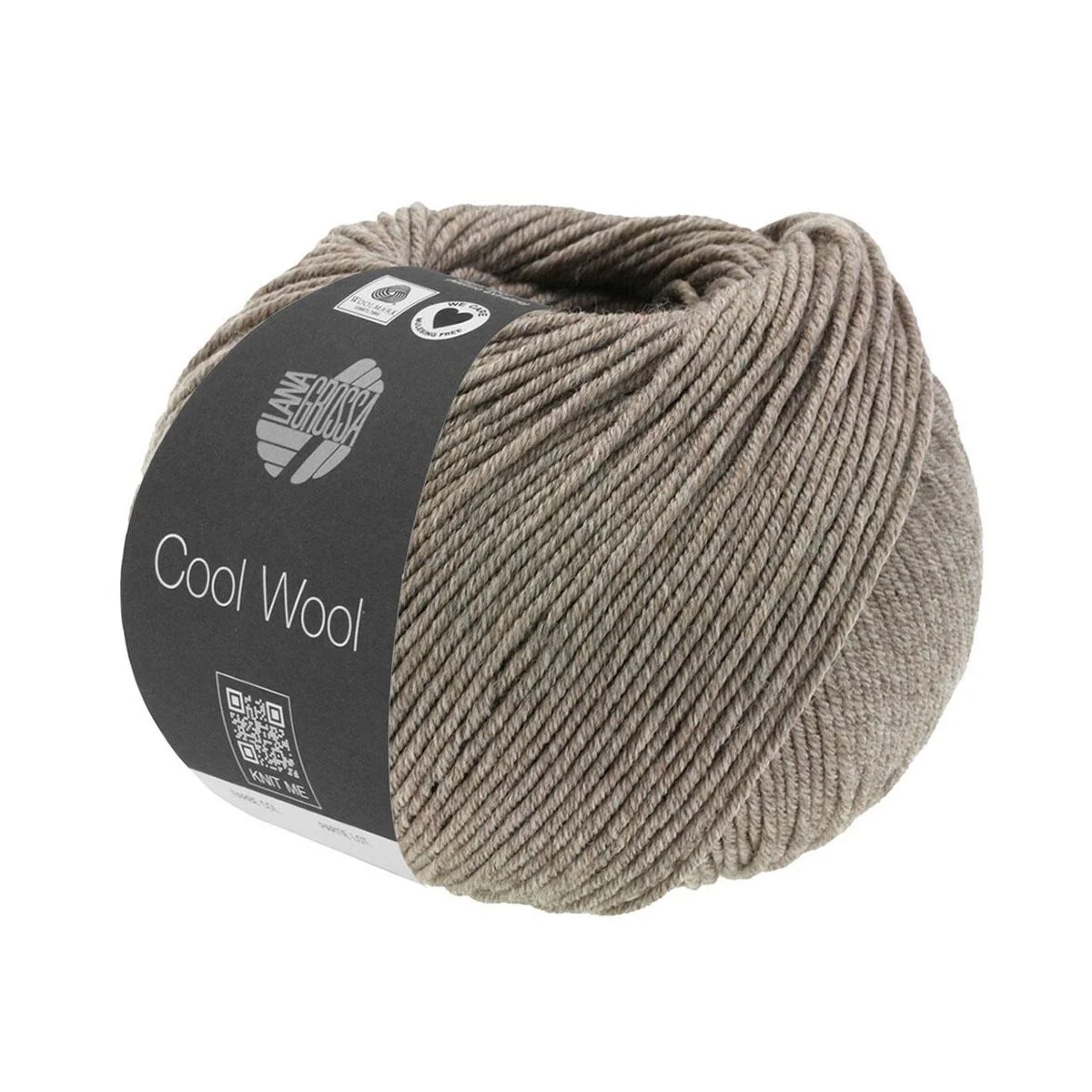 Lana Grossa - Cool Wool Melange 1421 graubraun meliert