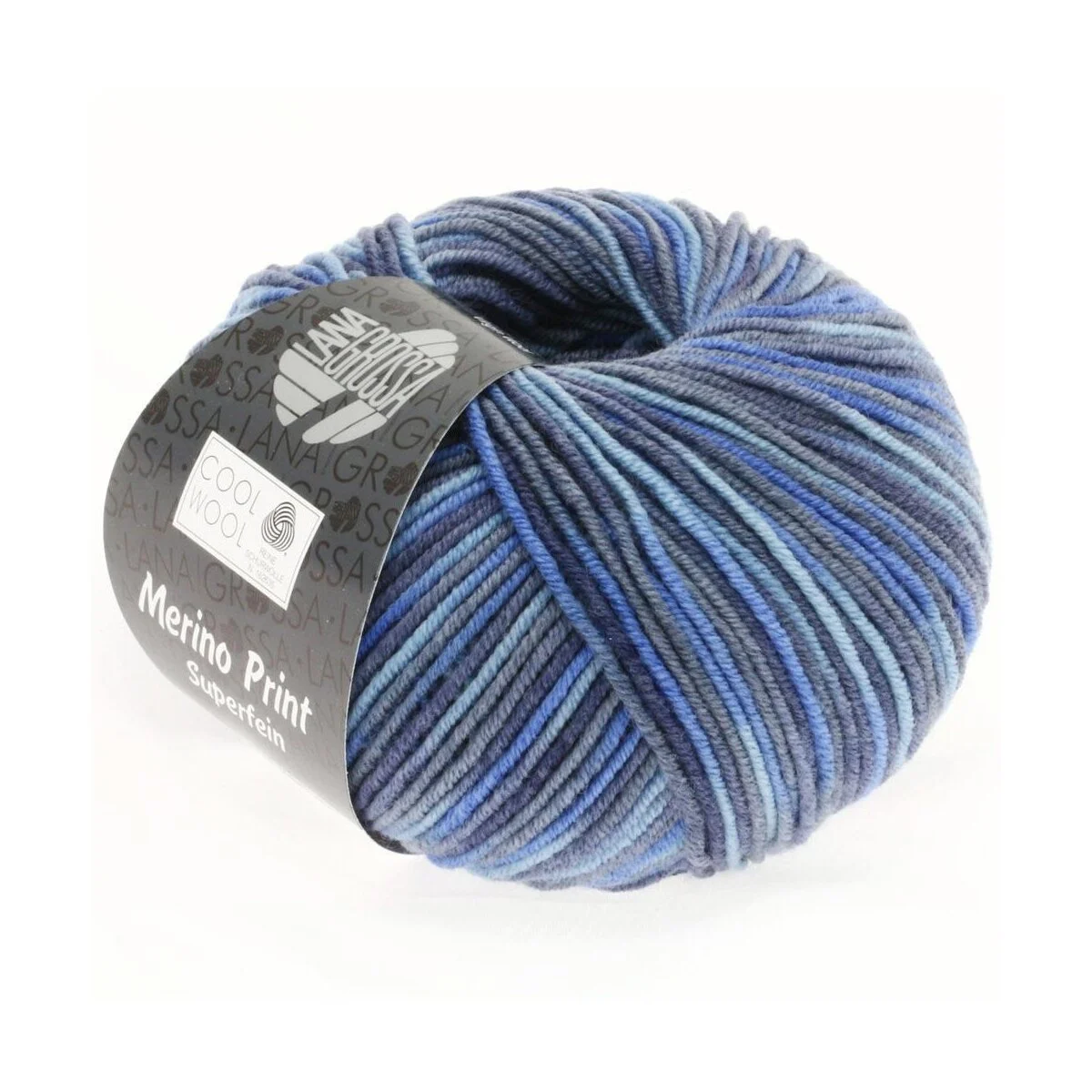 Lana Grossa - Cool Wool Print 0716 jeans marine royal