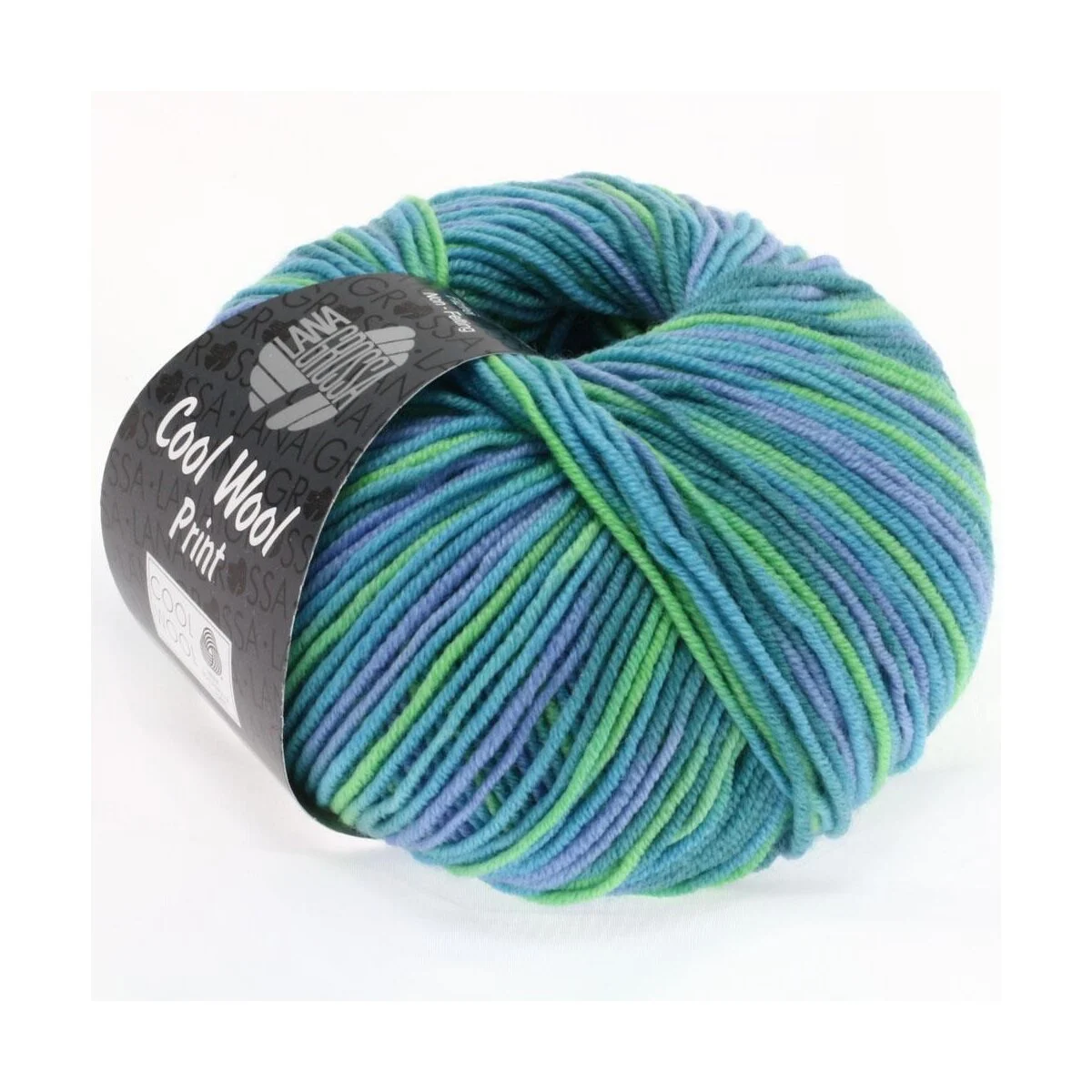Lana Grossa - Cool Wool Print 0757 türkis petrol himmelblau hellgrün