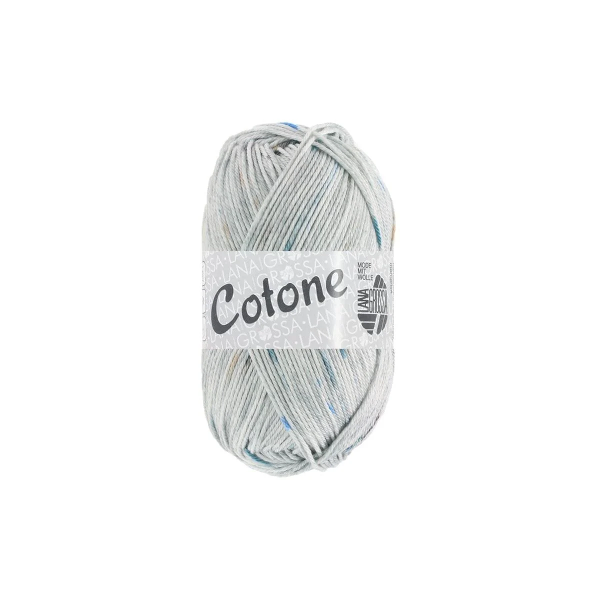 Lana Grossa - Cotone Baby Print 0414 hellgrau mittelgrau dunkelgrau petrol