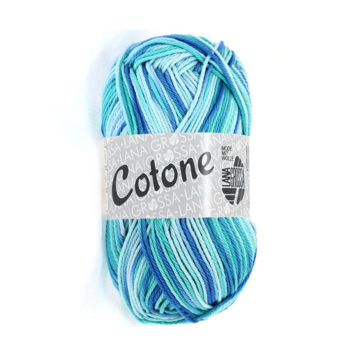Lana Grossa - Cotone Print 0312 mint türkis blau