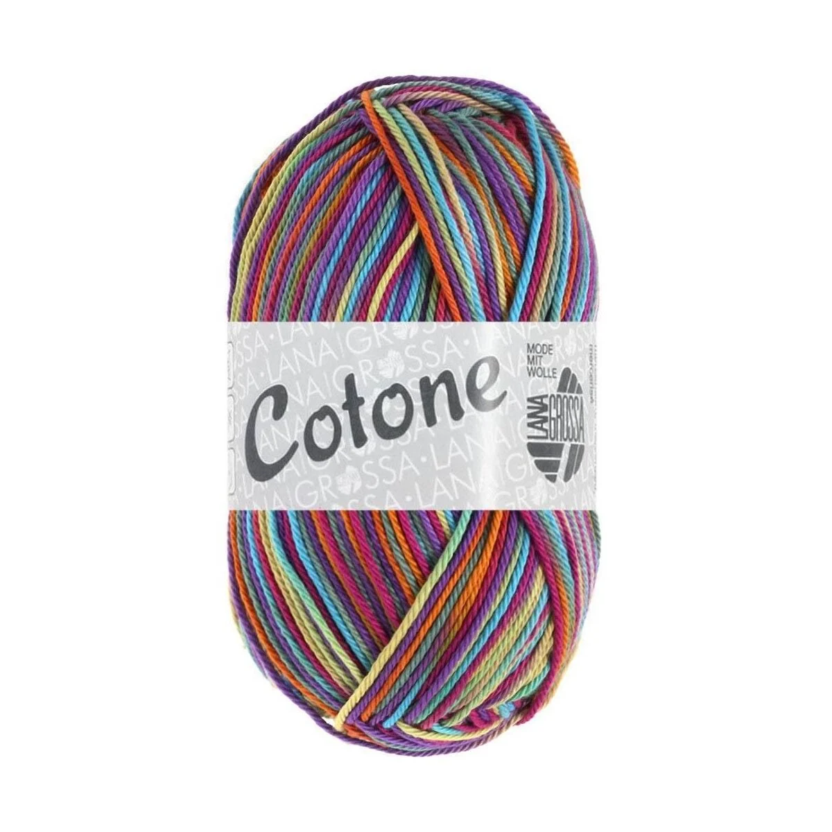 Lana Grossa - Cotone Print 0321 pink lila gelb türkis mint