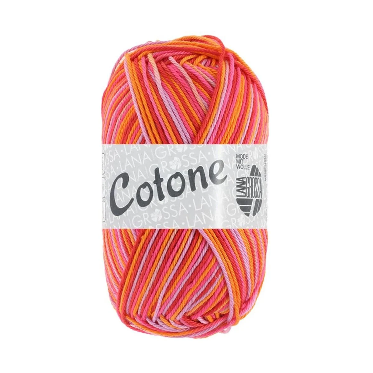 Lana Grossa - Cotone Print 0342 pink flieder apricot himbeer
