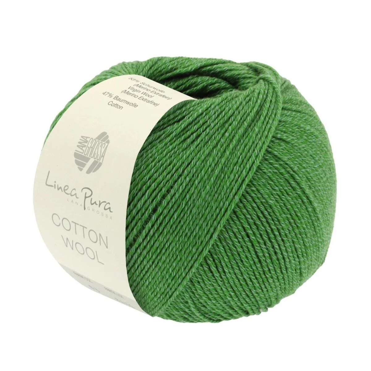 Lana Grossa - Cotton Wool 0019 hellgrün dunkelgrün