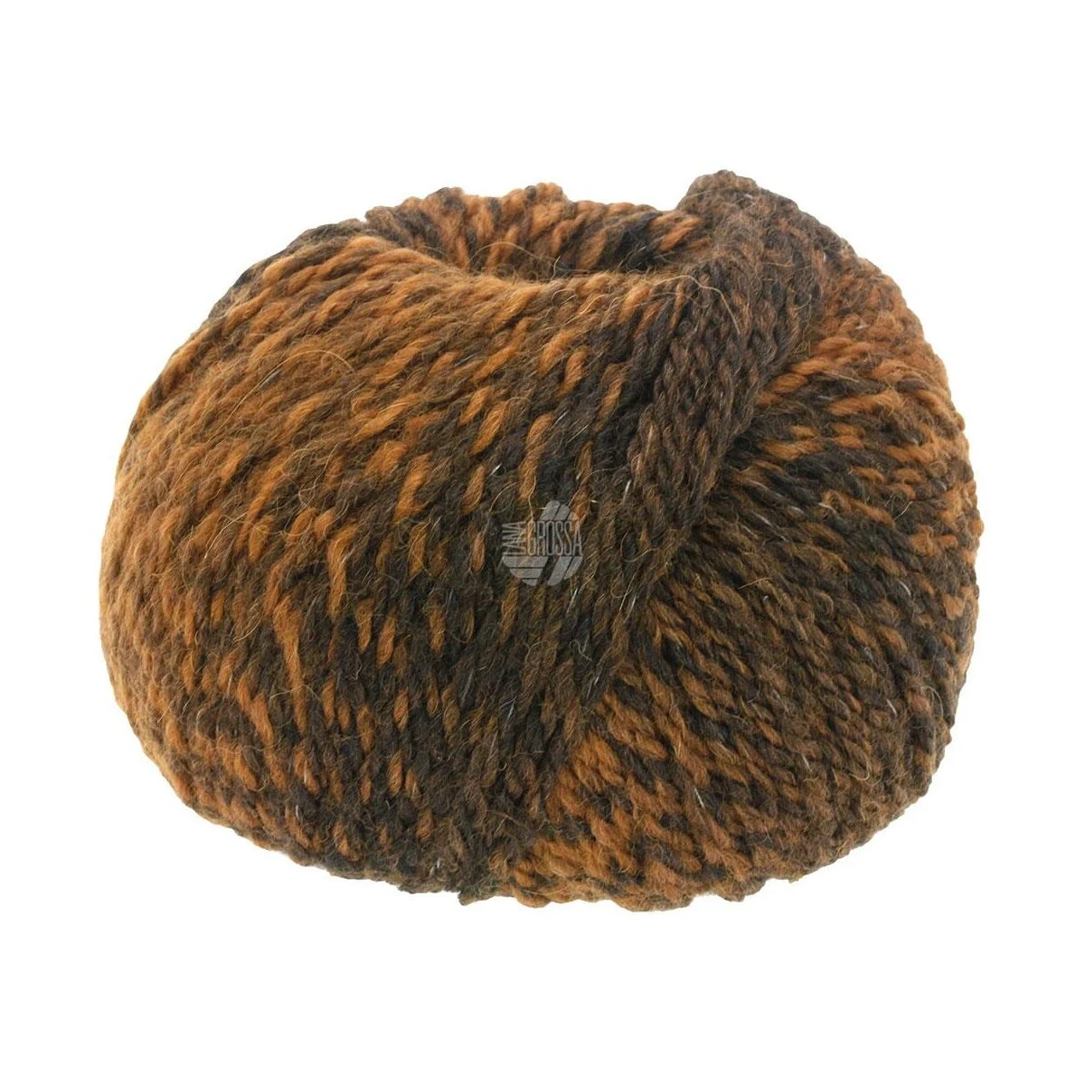Lana Grossa - Duetto Classico 0002 nougat graubraun schwarzbraun