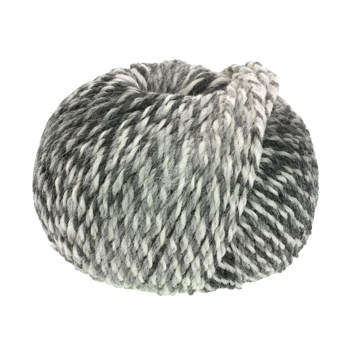 Lana Grossa - Duetto Classico 0006 rohweiß grau anthrazit
