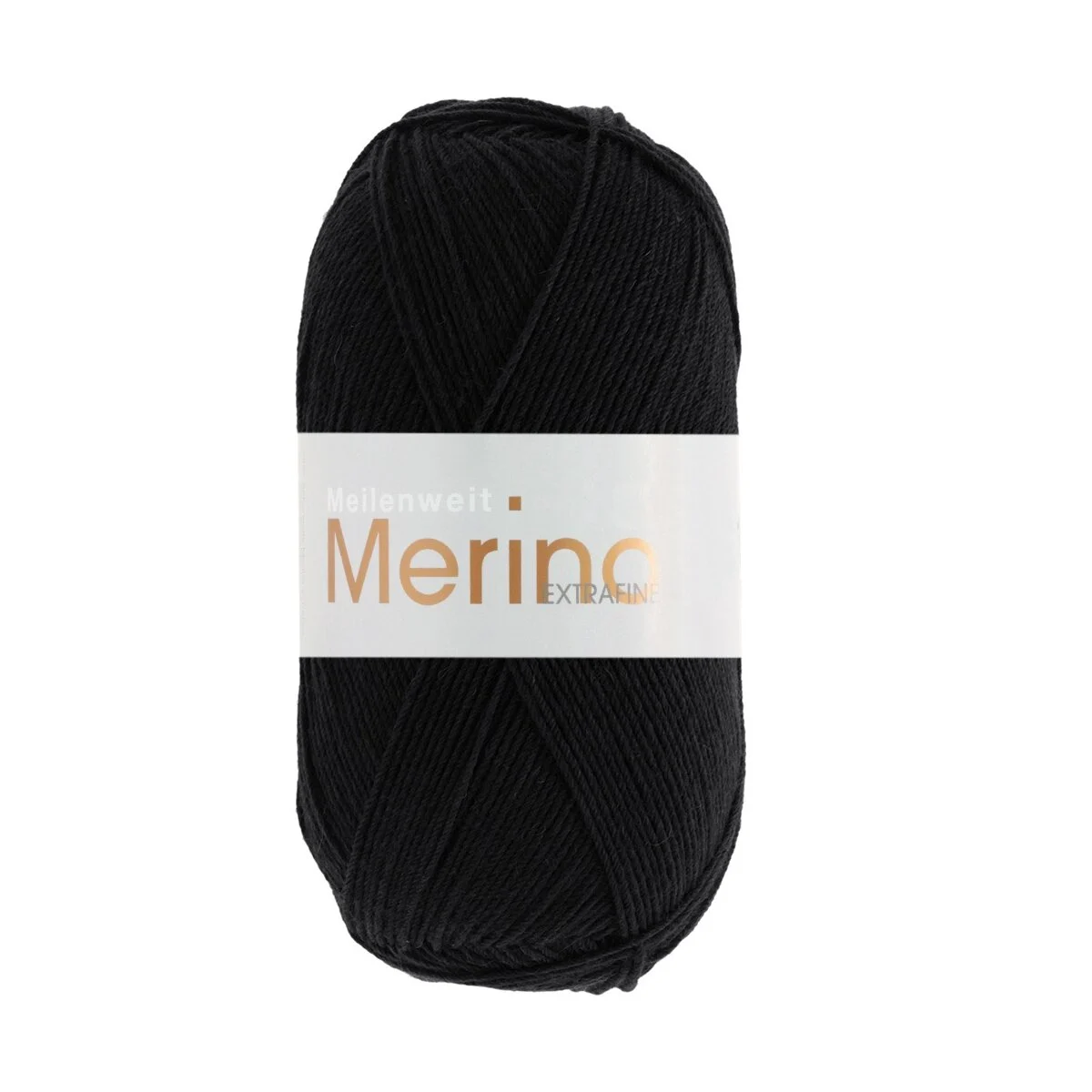 Lana Grossa - Meilenweit 100g Merino Extrafine uni 2402 schwarz