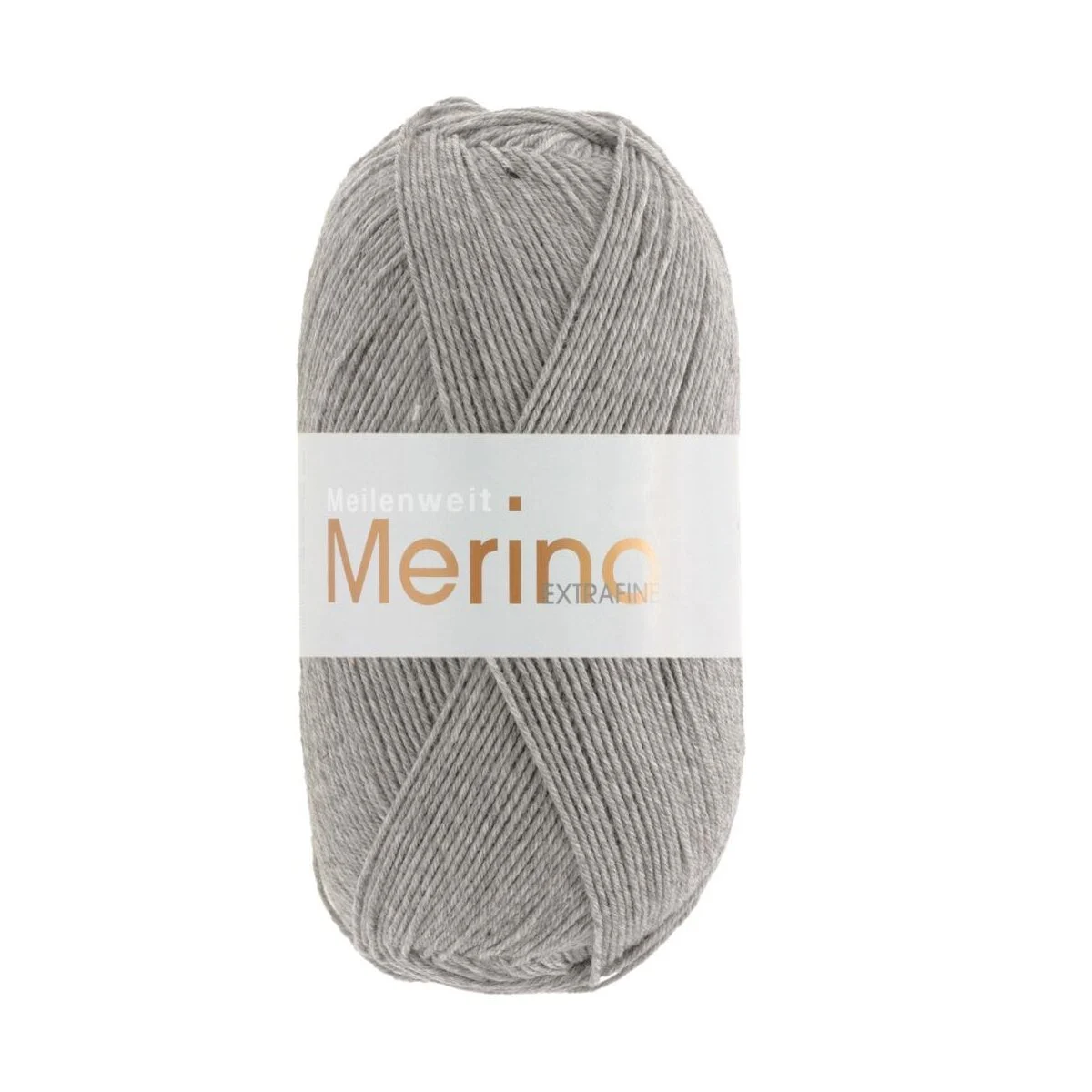Lana Grossa - Meilenweit 100g Merino Extrafine uni 2404 grau meliert