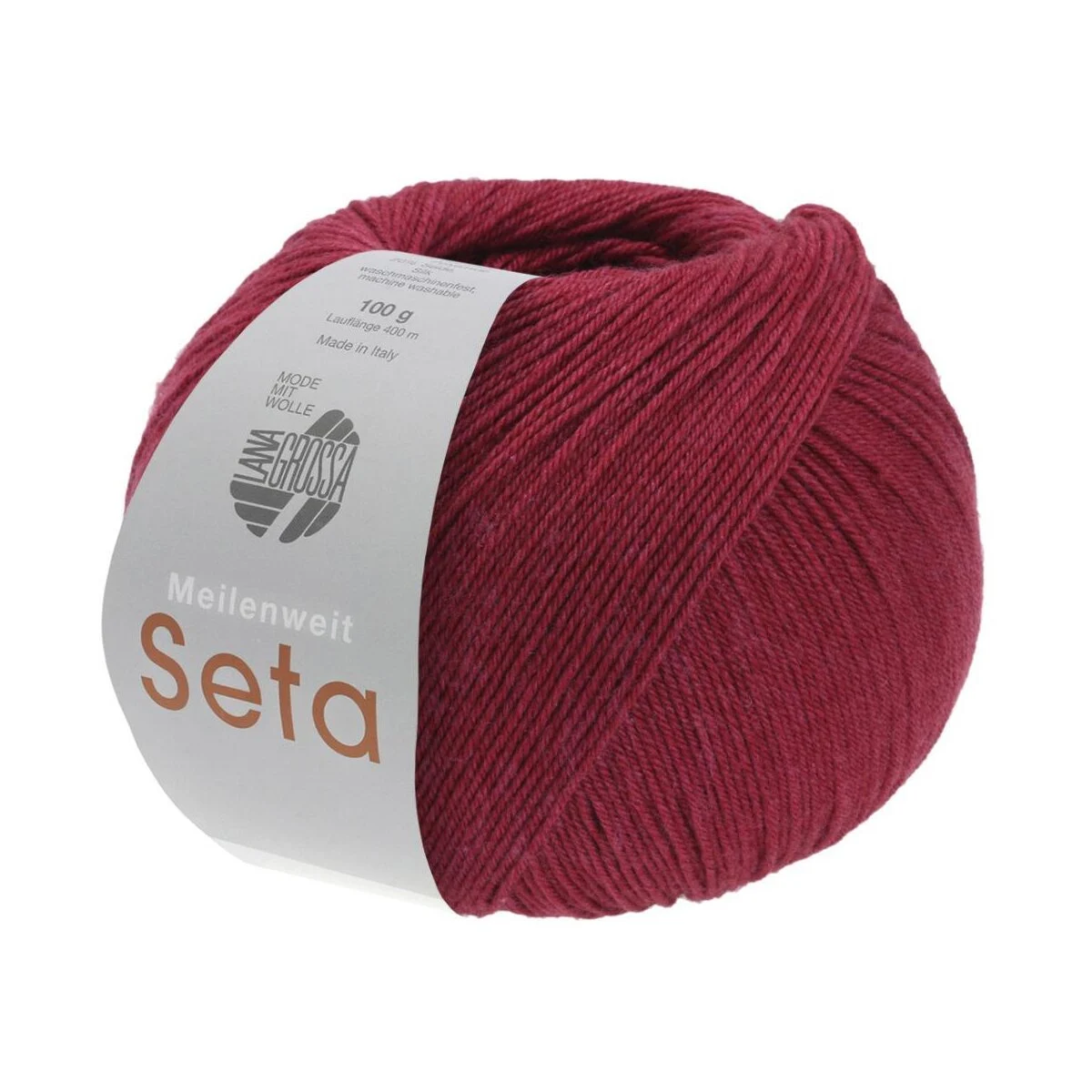 Lana Grossa - Meilenweit 100g Seta 0011 dunkelrot