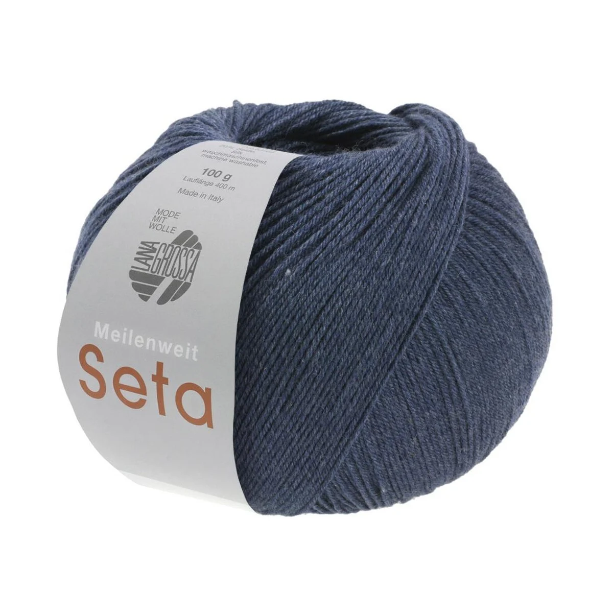 Lana Grossa - Meilenweit 100g Seta 0012 dunkelblau