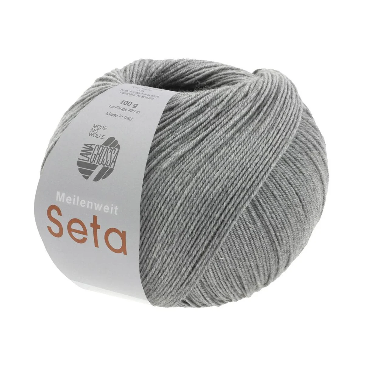 Lana Grossa - Meilenweit 100g Seta 0014 grau