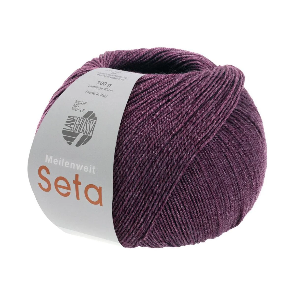 Lana Grossa - Meilenweit 100g Seta 0026 brombeer