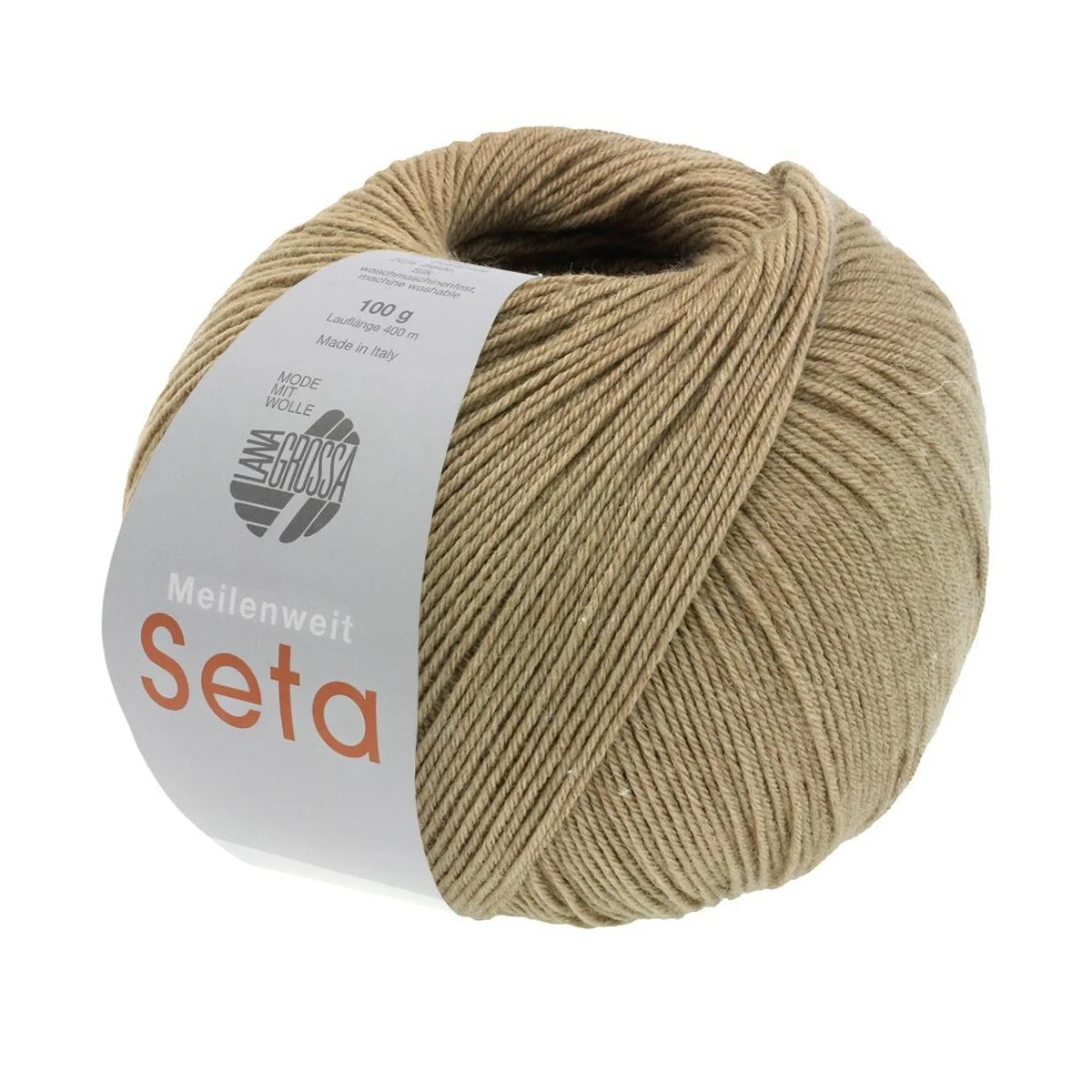 Lana Grossa - Meilenweit 100g Seta 0032 lehmbraun