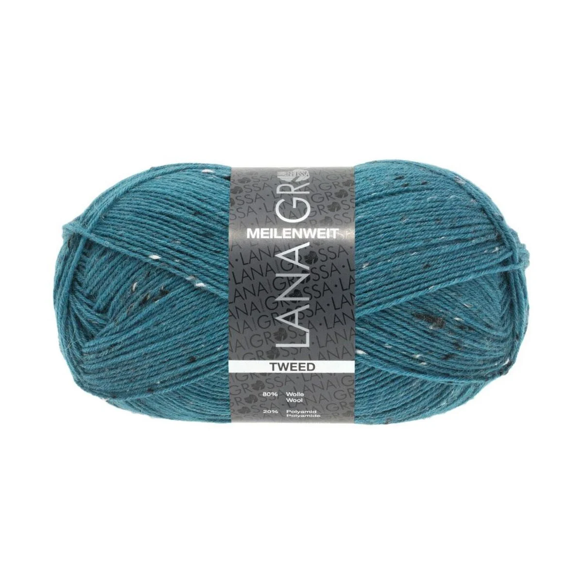 Lana Grossa - Meilenweit 100g Tweed 0159 petrol