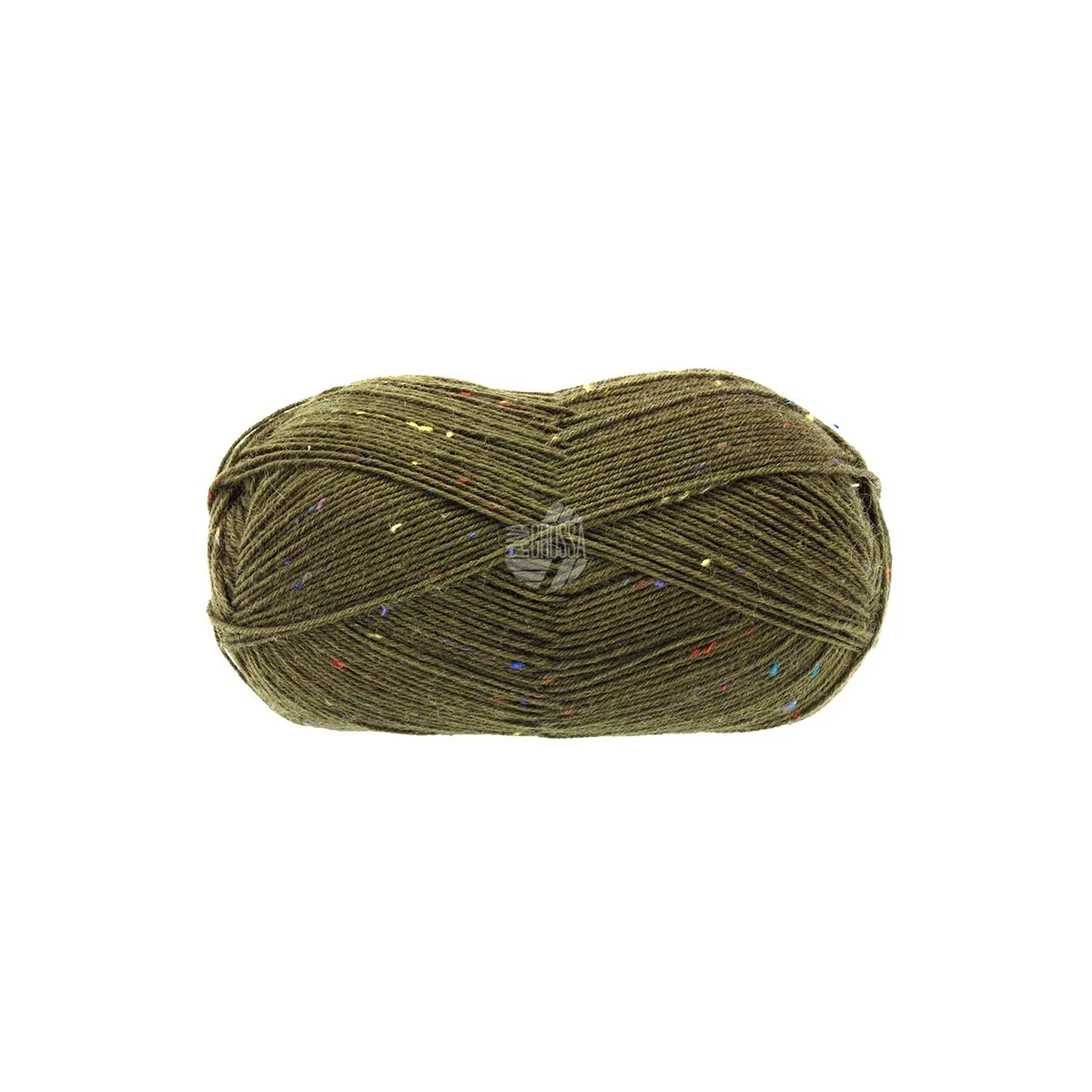 Lana Grossa - Meilenweit 100g Tweed 0168 lodengrün
