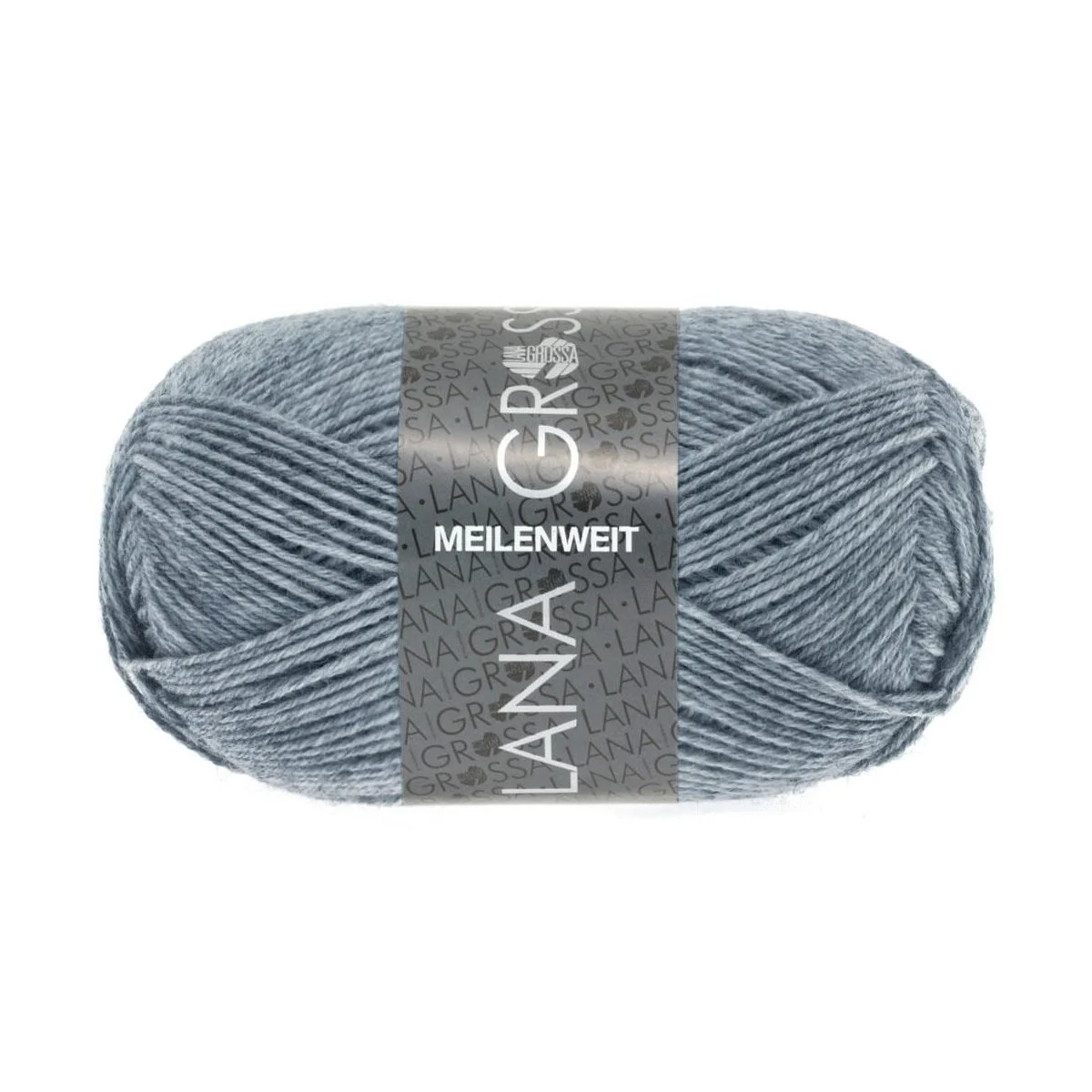 Lana Grossa - Meilenweit 4-fach 50g 1302 jeans grau meliert