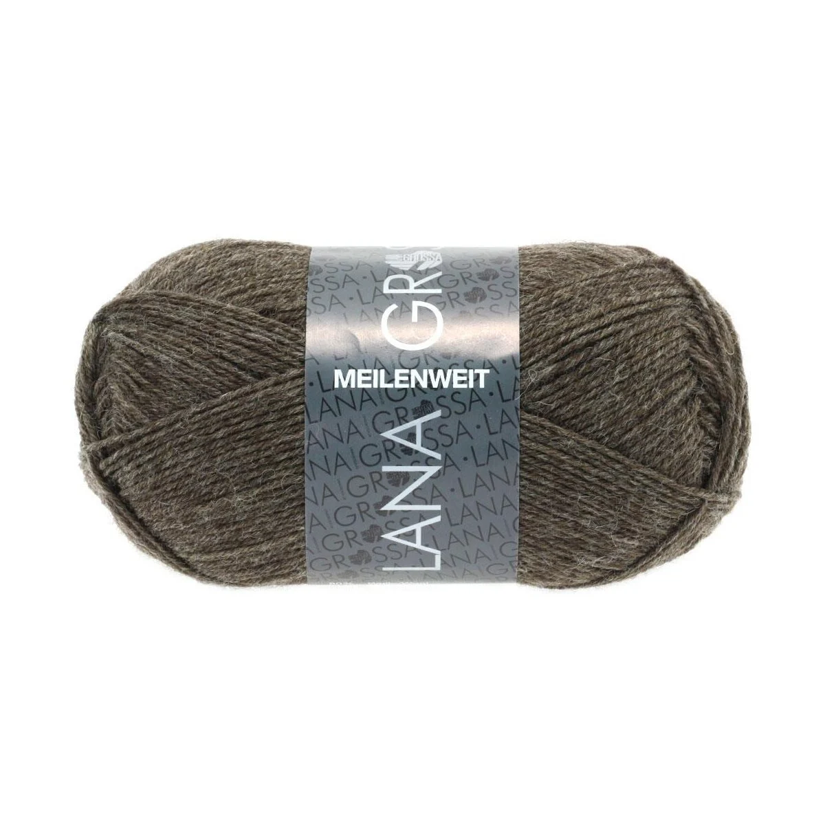 Lana Grossa - Meilenweit 4-fach 50g 1305 graubraun