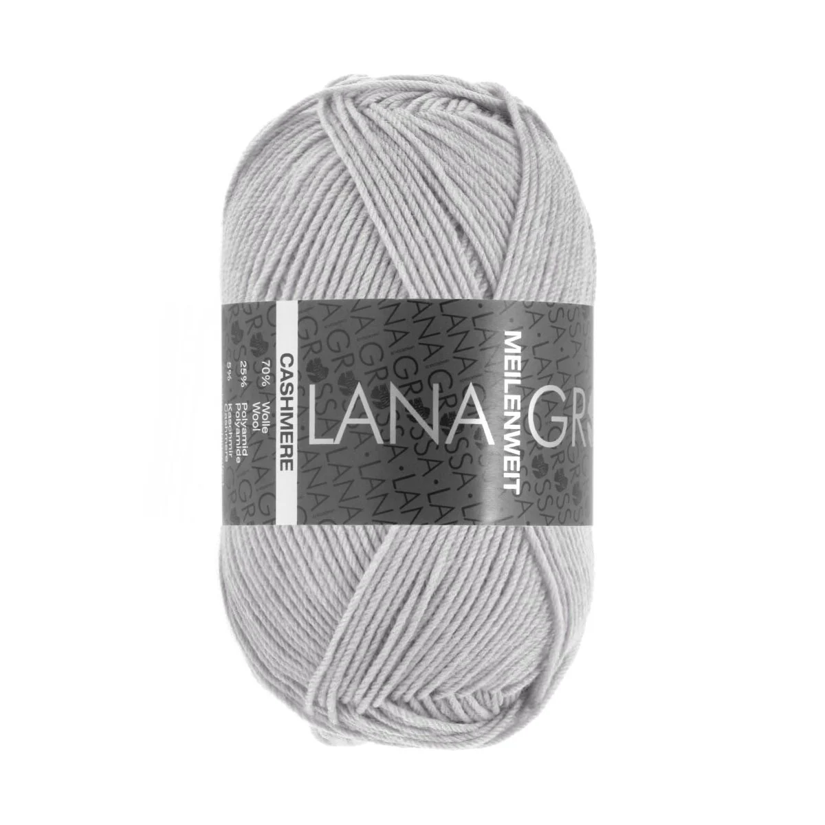Lana Grossa - Meilenweit 4-fach 50g Cashmere 0035 silbergrau