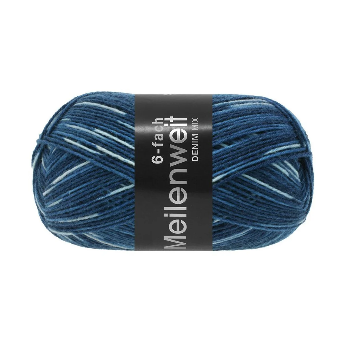 Lana Grossa - Meilenweit 6-fach 150g Denim Mix