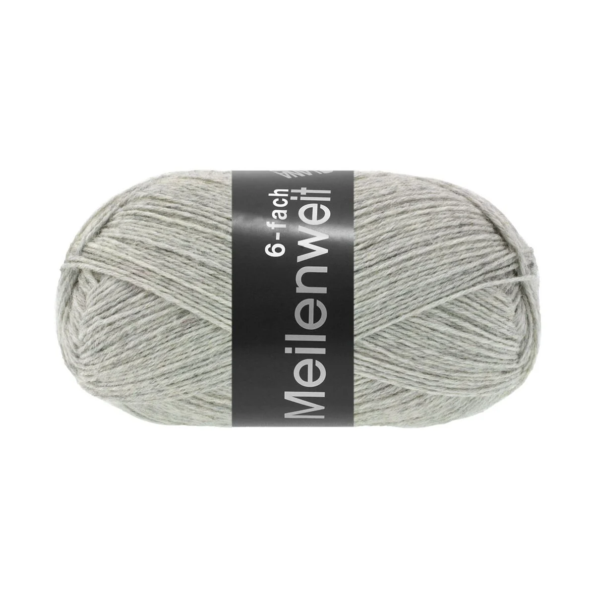 Lana Grossa - Meilenweit 6-fach 150g Melange 9244 hellgrau