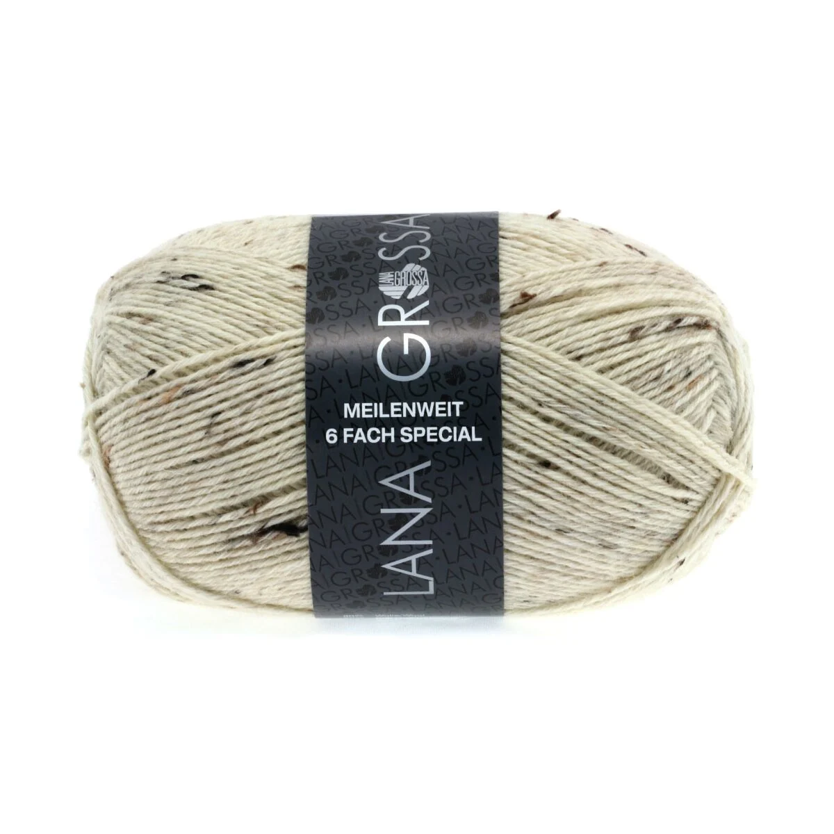 Lana Grossa - Meilenweit 6-fach 150g Tweed 8817 natur meliert