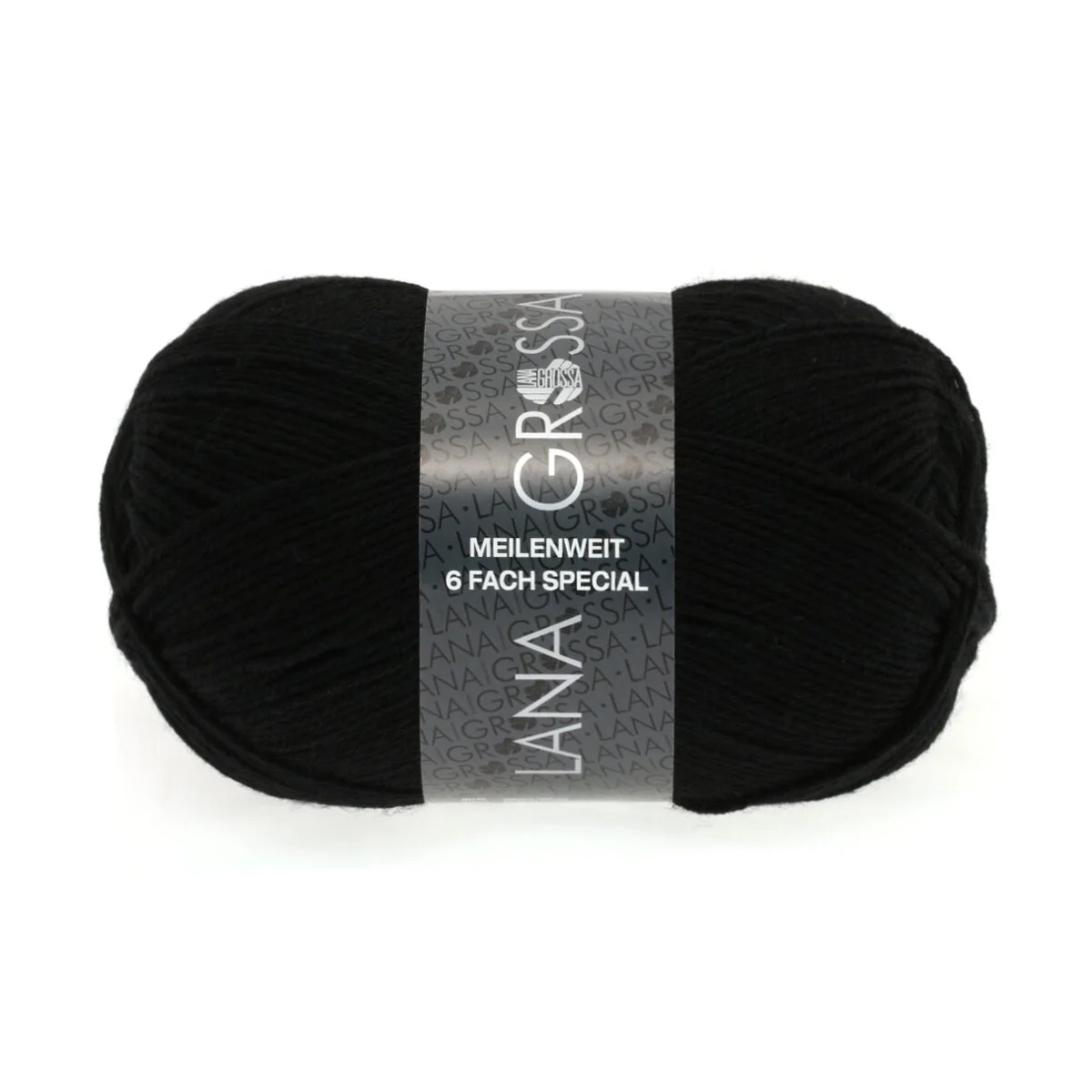 Lana Grossa - Meilenweit 6-fach 150g Unito 8814 schwarz