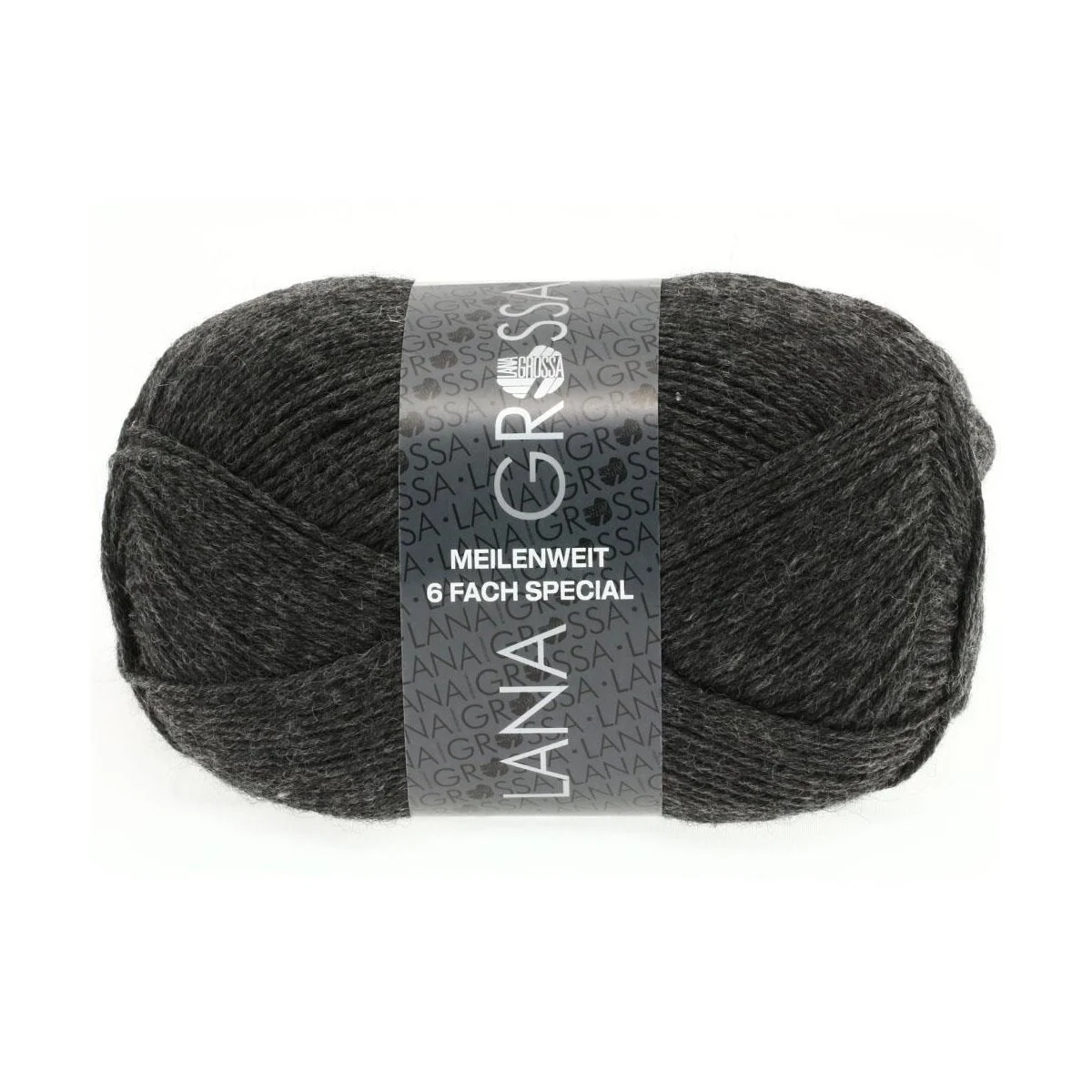 Lana Grossa - Meilenweit 6-fach 150g Unito 8853 anthrazit