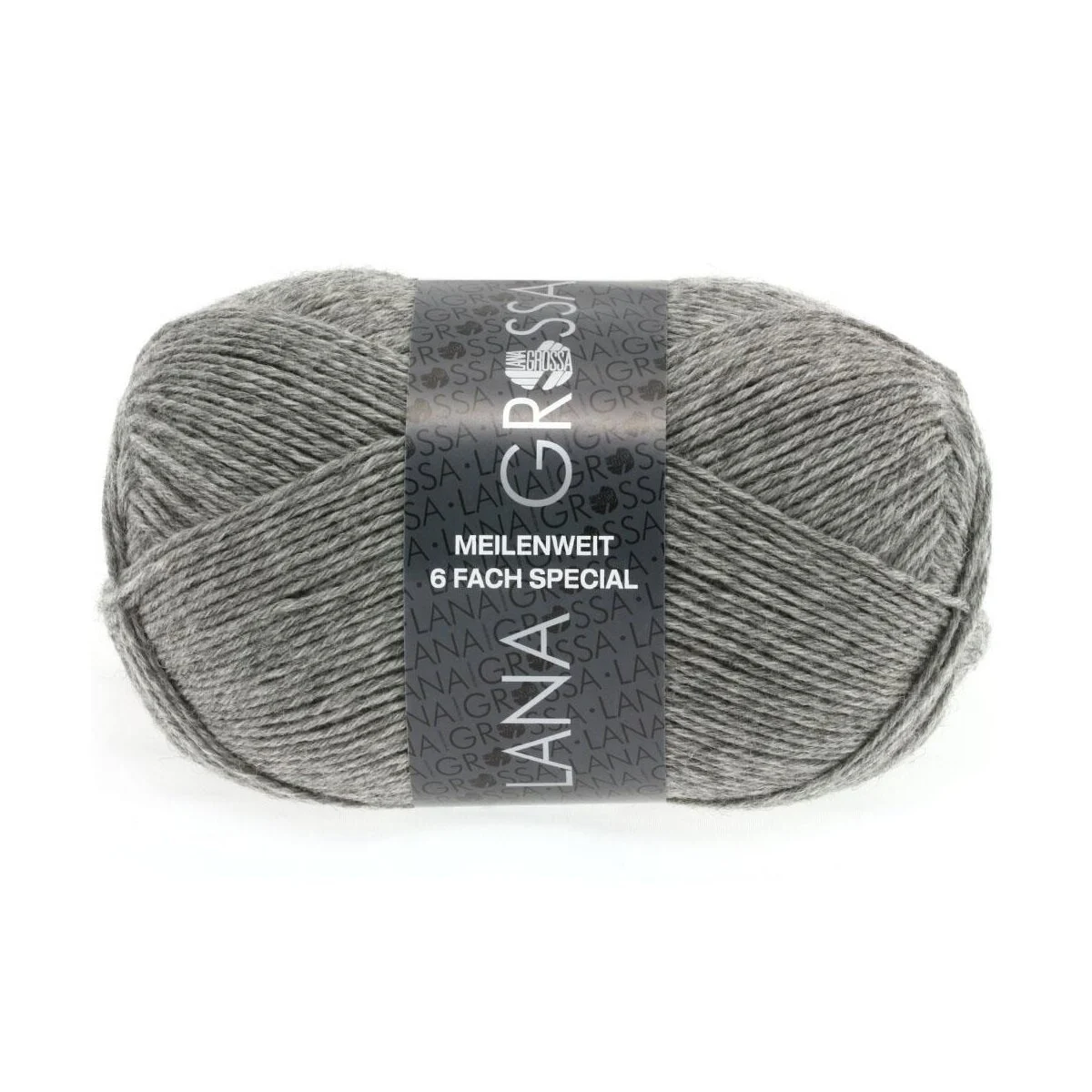 Lana Grossa - Meilenweit 6-fach 150g Unito 8961 grau meliert