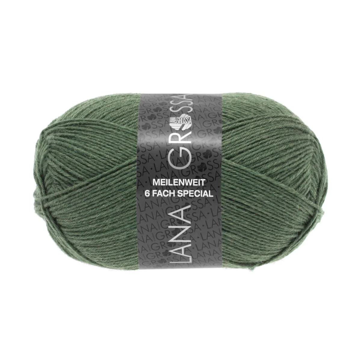 Lana Grossa - Meilenweit 6-fach 150g Unito 9221 lodengrün