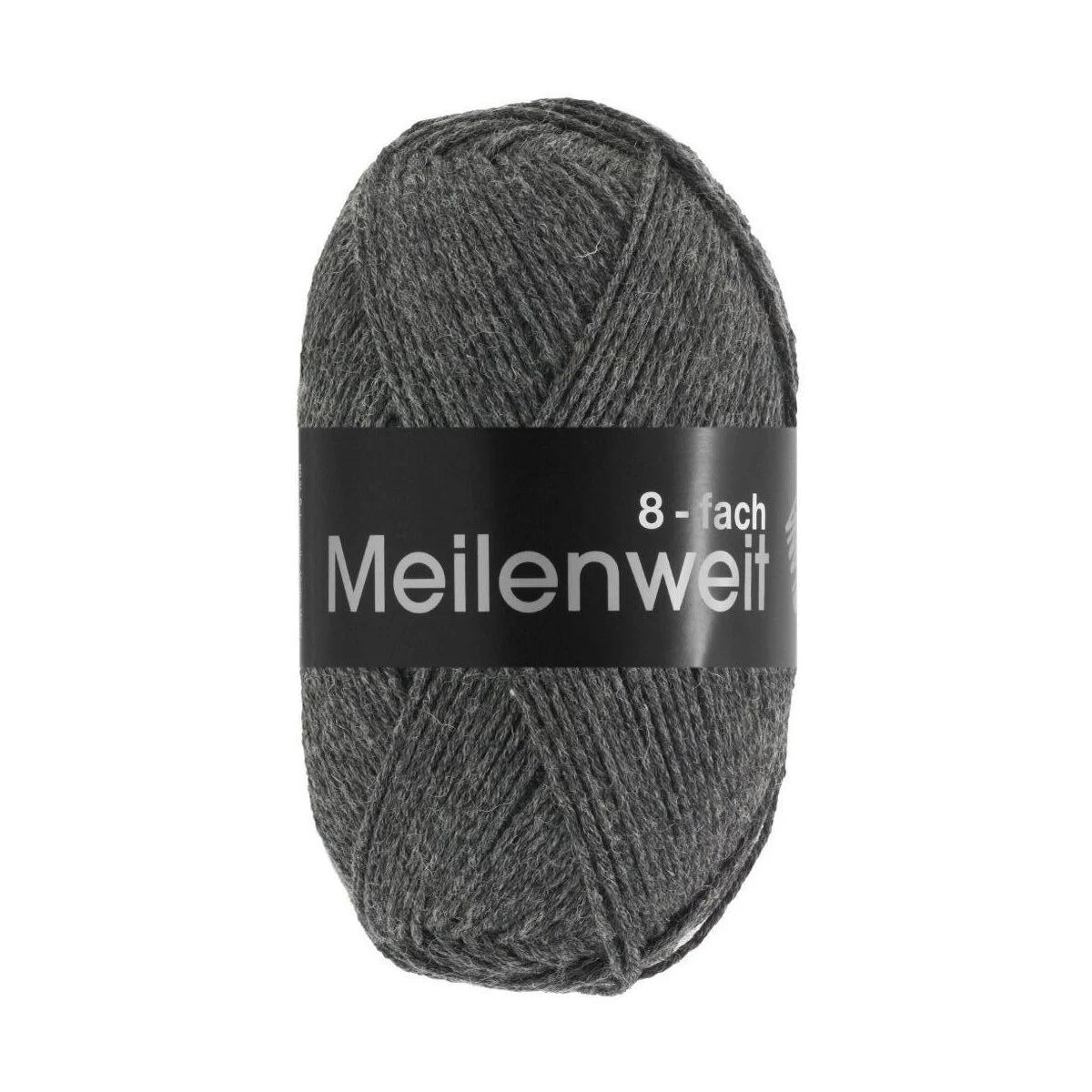 Lana Grossa - Meilenweit 8-fach 150g 9557 anthrazit