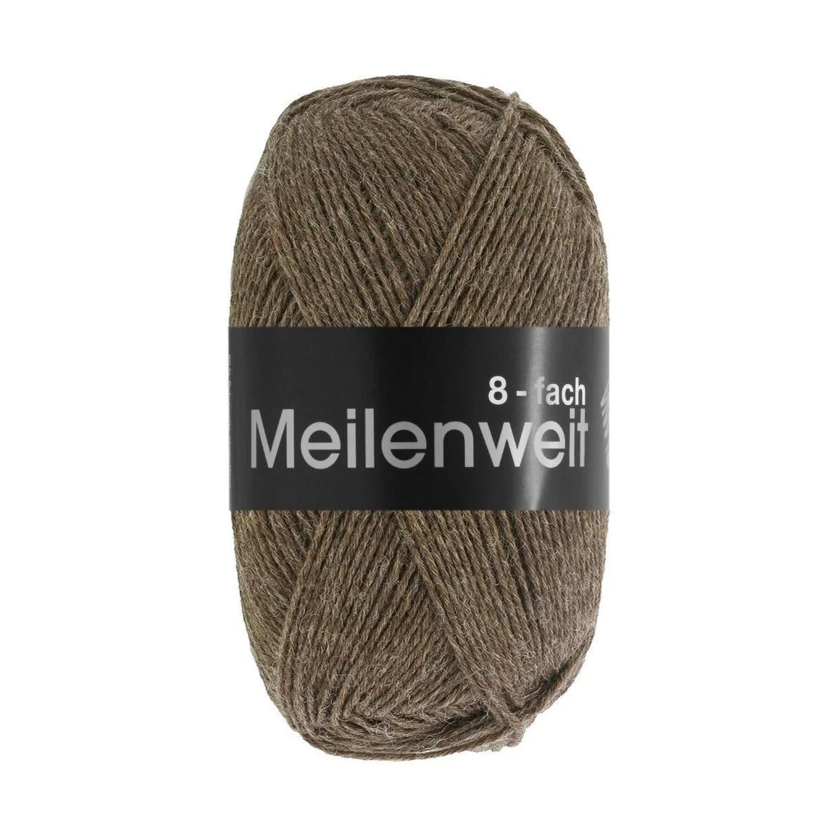 Lana Grossa - Meilenweit 8-fach 150g 9612 dunkelbraun