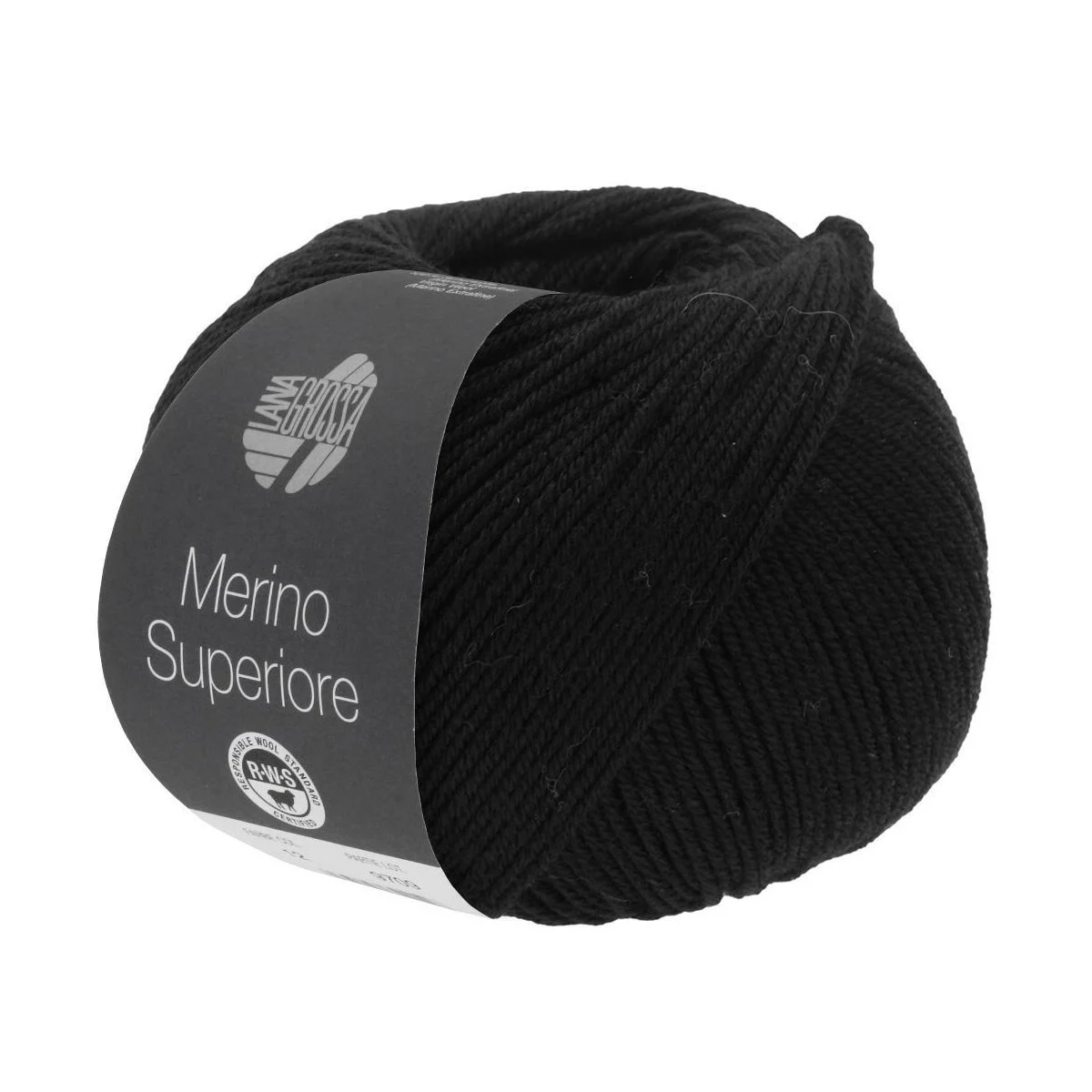 Lana Grossa - Merino Superiore 0008 schwarz