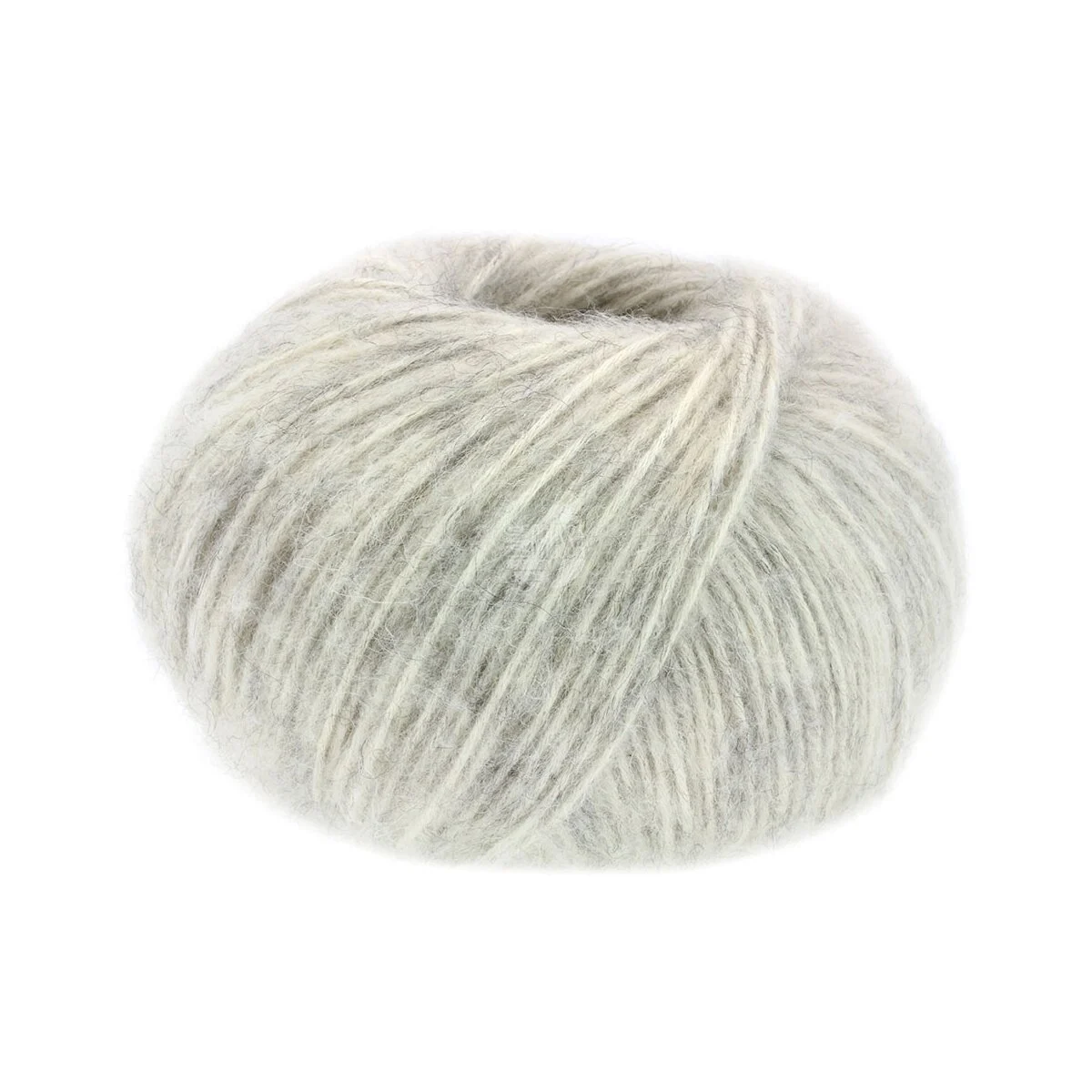 Lana Grossa - Natural Alpaca Pelo 0002 rohweiß zartgrau